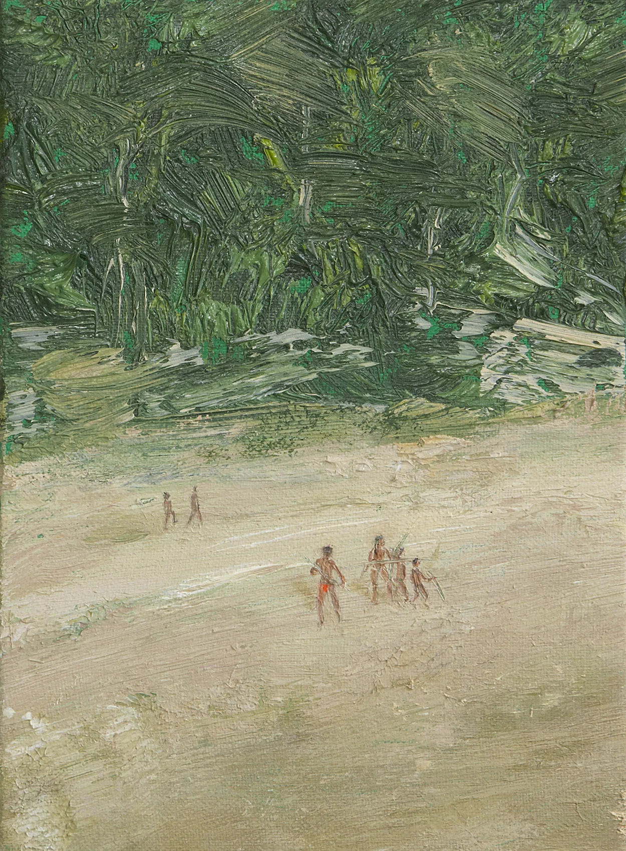 Perú 2010 Oil paint, fluorescent and pigment on canvas. 16 x 22 cm.