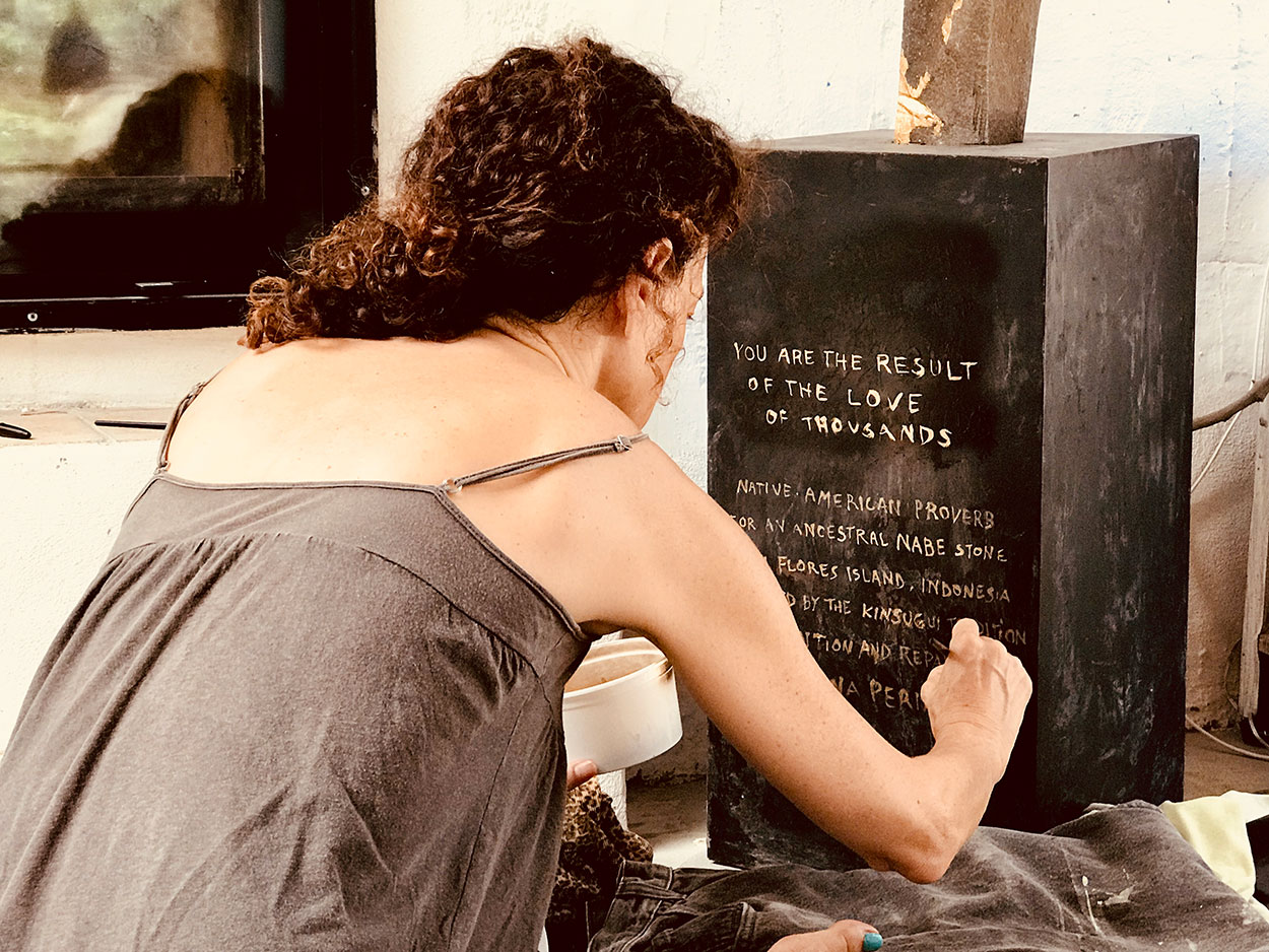 Writing on the base