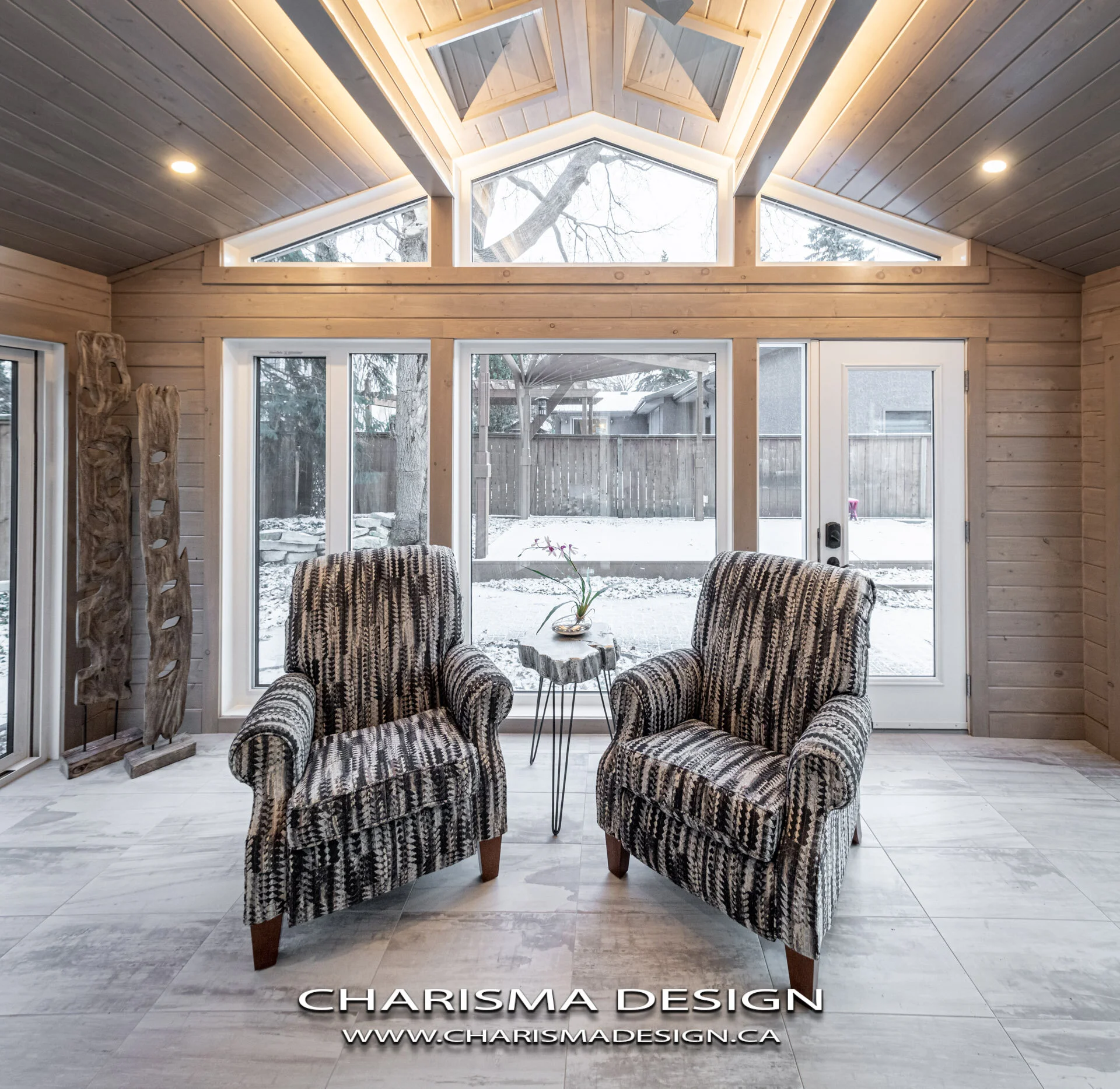 Sunroom & Fireplace Renovation — Charisma, the Design Experience ...