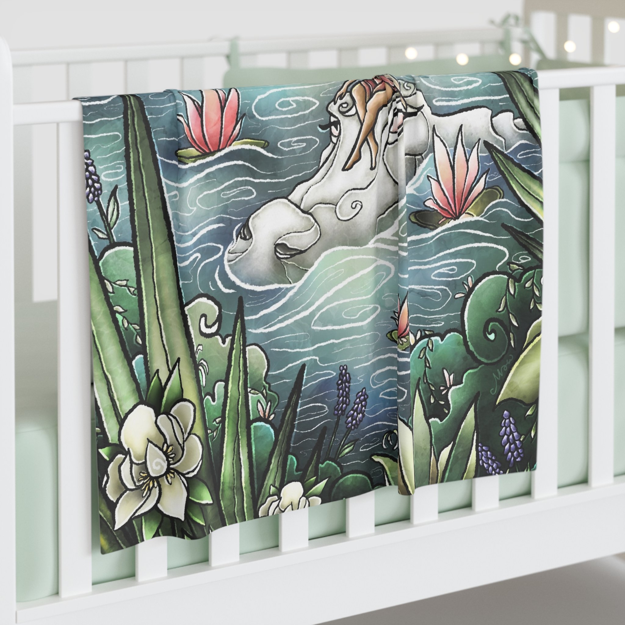 Bayou Treasures - Baby Swaddle Blanket