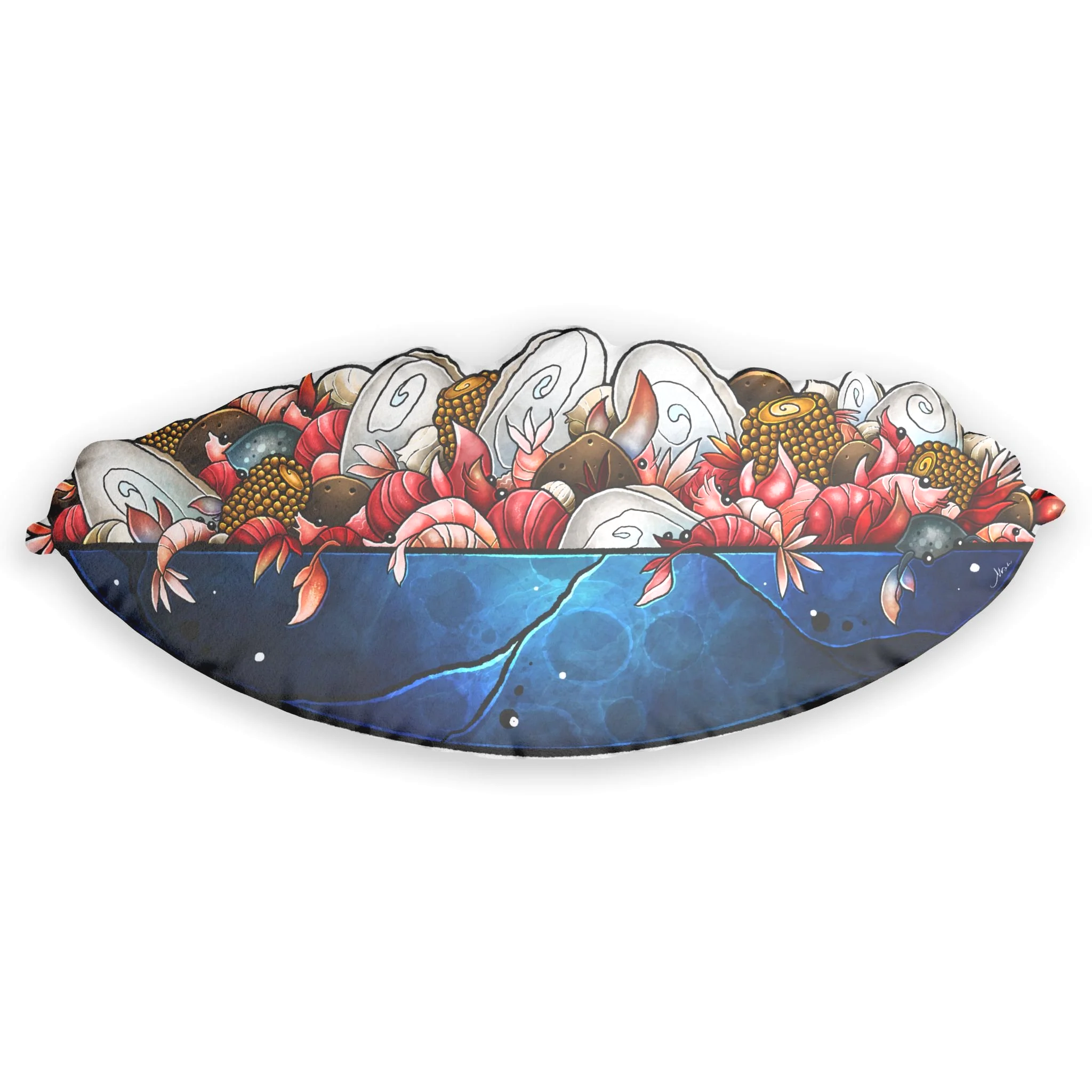 Tis the Season - Seafood Bowl Pillow