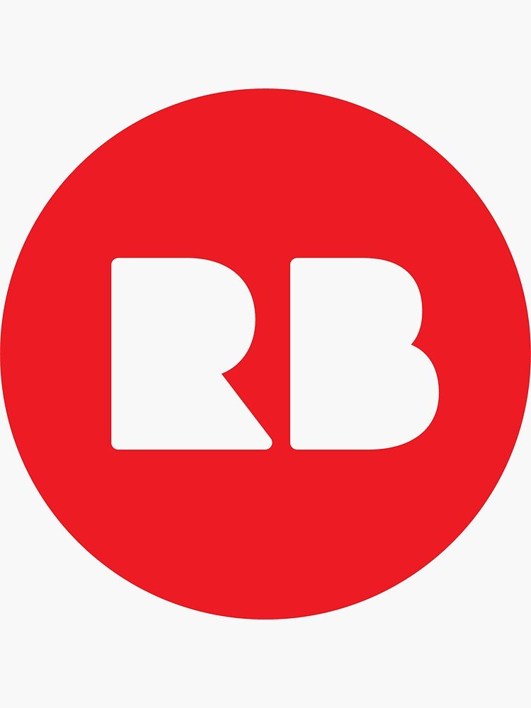 Red circle with white letter 'RB' in the center.