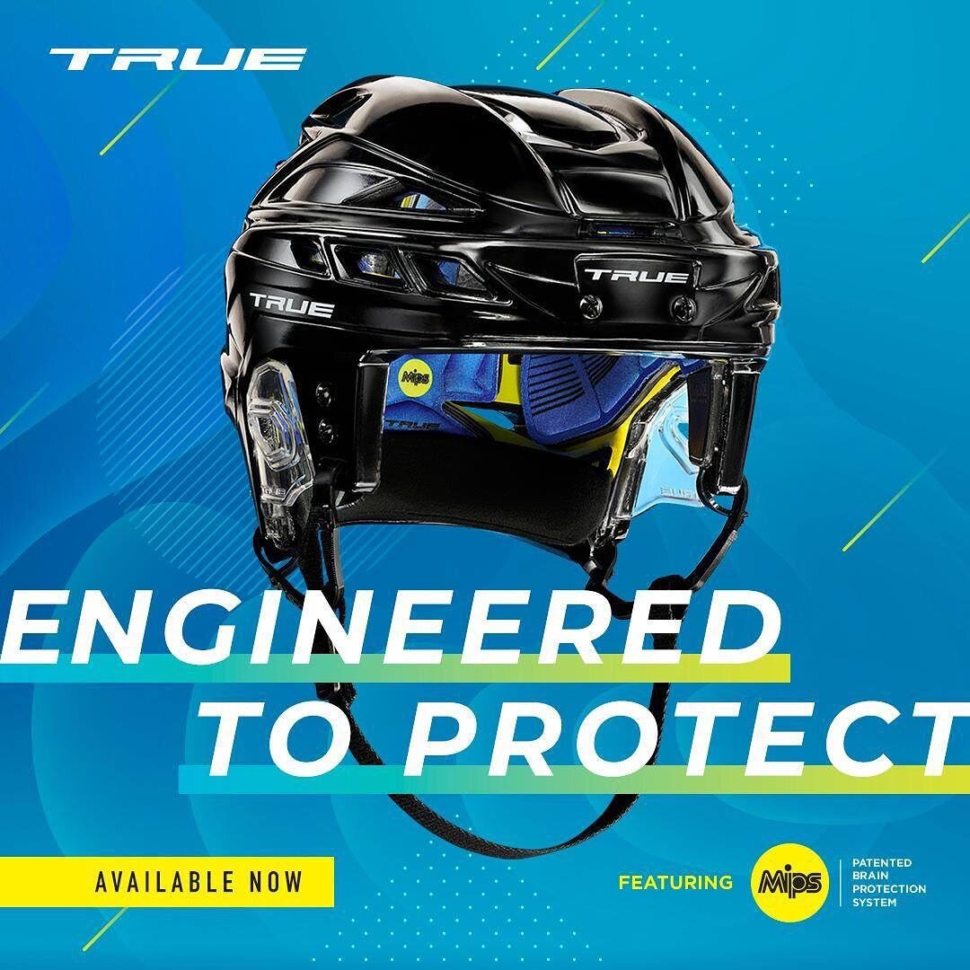 As the first hockey helmet to feature MIPS Patented Brain Protection System, the Dynamic 9 Pro Helmet from TRUE Hockey provides players with multi-directional protection against energy and force transferred to the brain during impact.