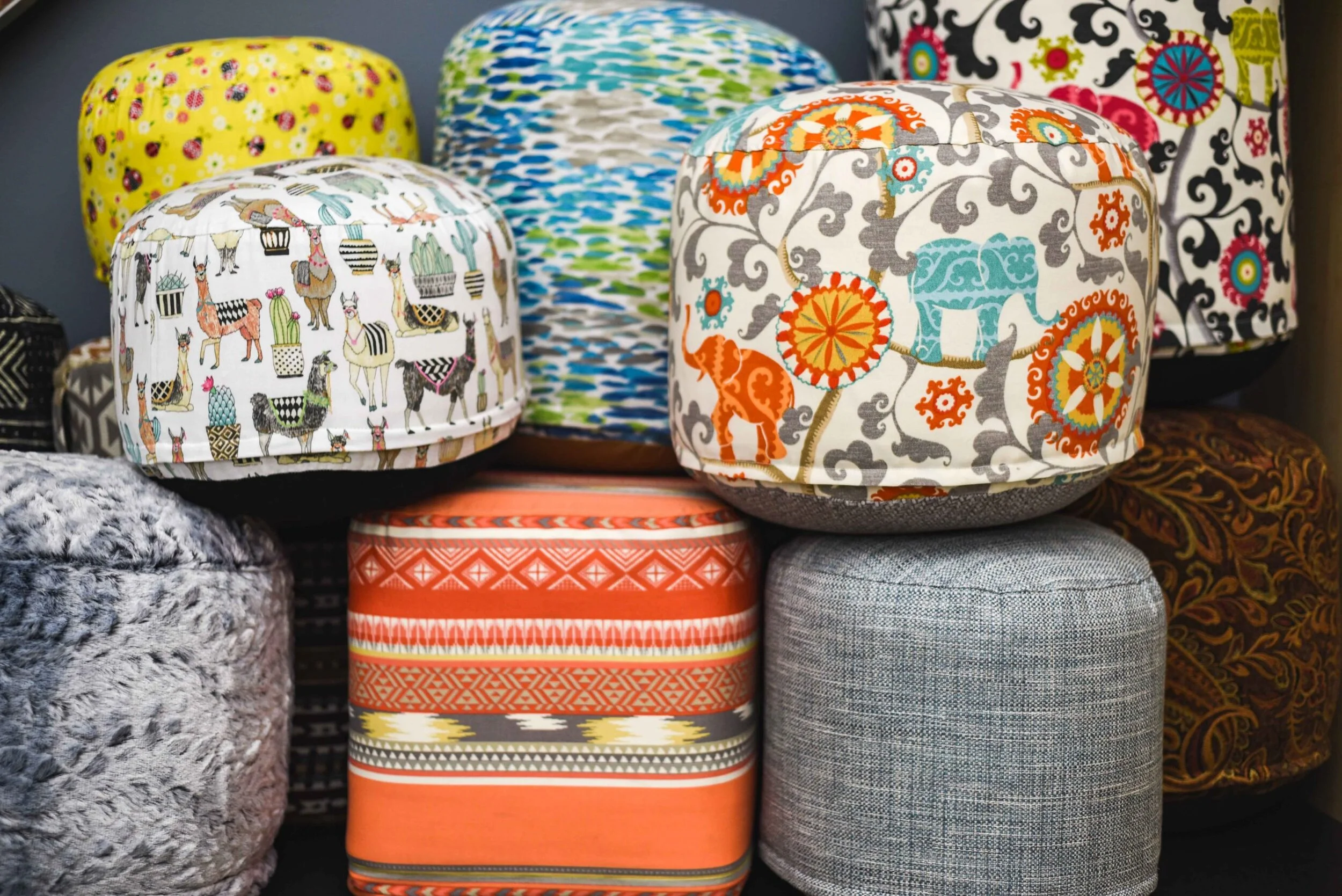 Handmade Poufs That Support Mental Health Recovery By Mindful Works