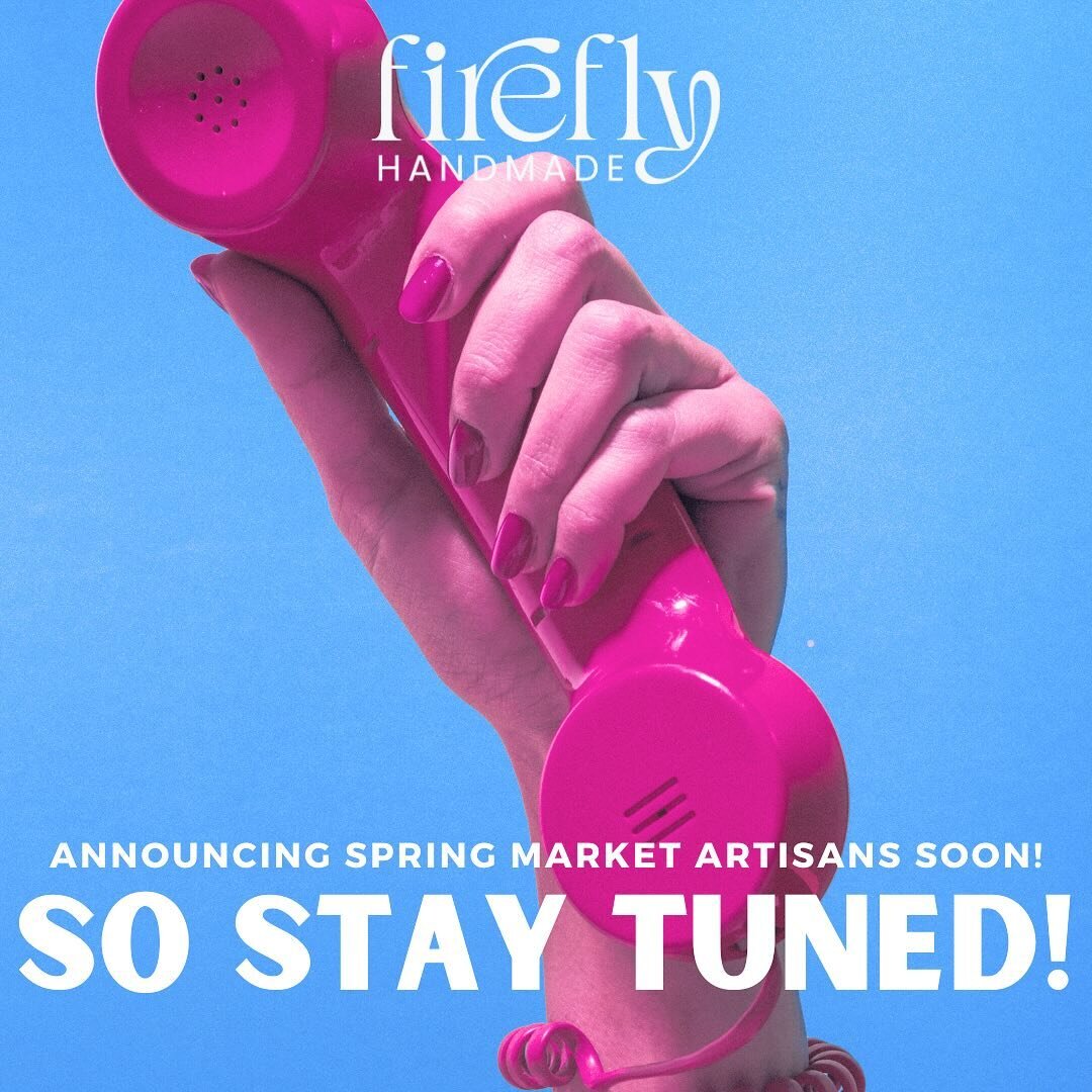 Huge thank you to everyone who applied to our Spring Market! We will have our Artisan Announcement up tomorrow📢📢