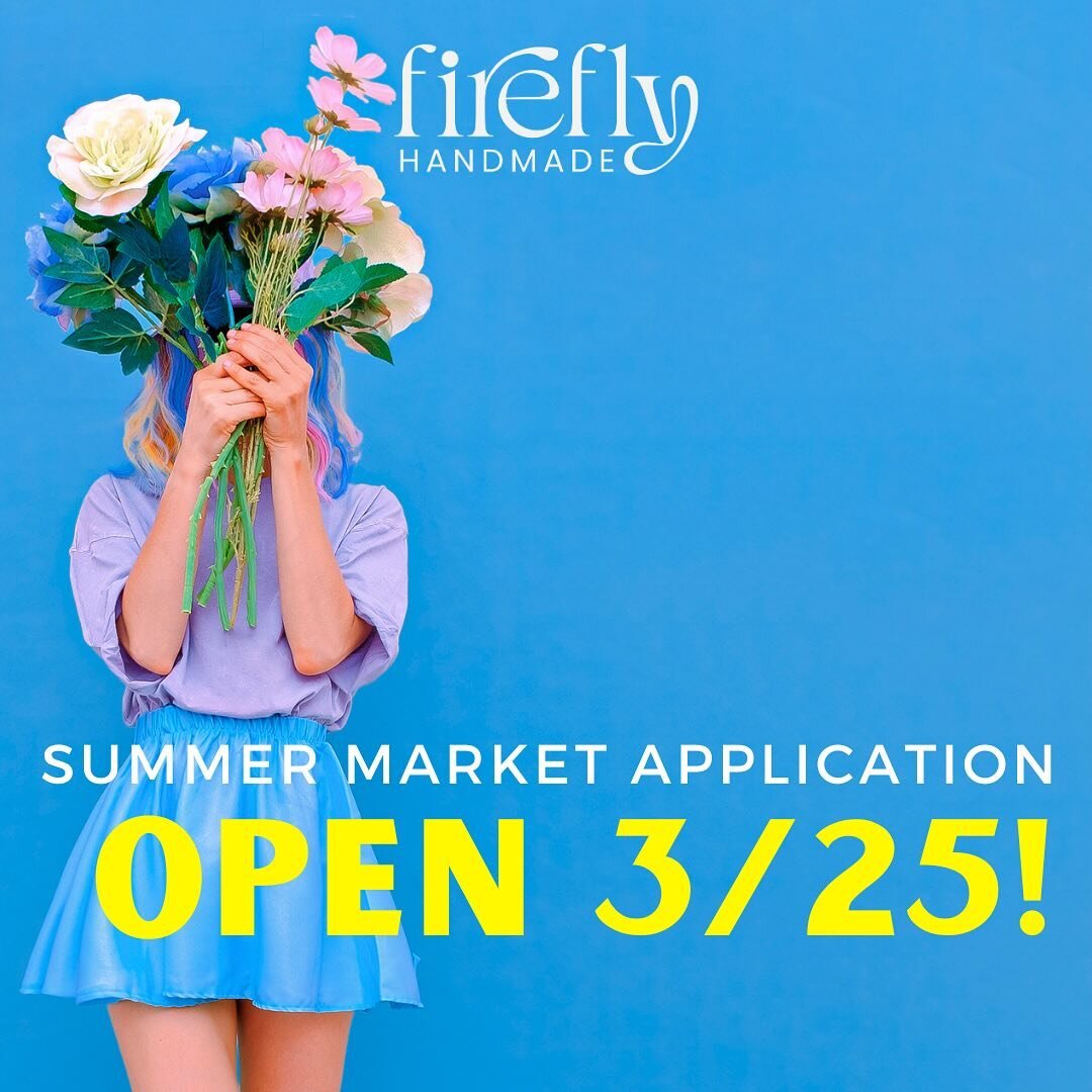 MONDAY the 25th our Summer Market Application will be OPEN! Reminder - our Summer Market will be held on @historicsouthgaylord.denver Aug 10 + 11! ☀️⛱️😎