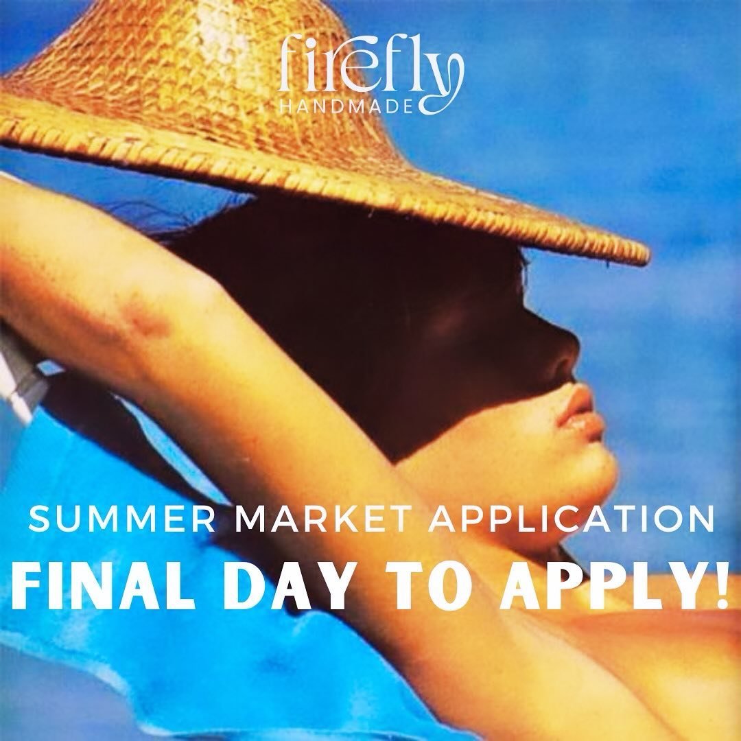 Wake up! Today is the LAST day to APPLY for our Summer Market Aug 10 + 11 on @historicsouthgaylord.denver in Wash Park, Denver. We can't wait to see you! Link to app in bio.

#shopsmall #supportlocal #fireflyhandmade #summermarket