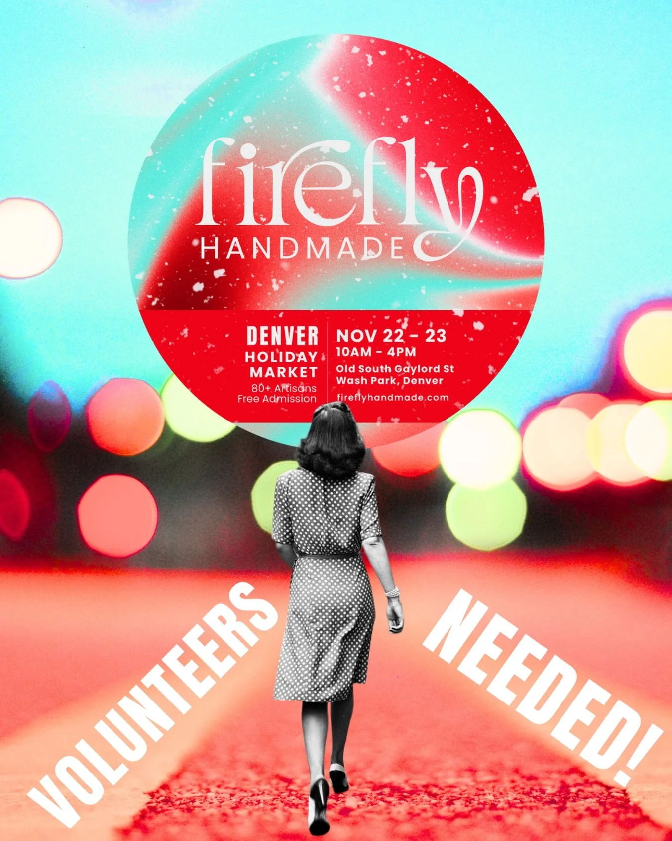 Feel the pull to create community magic? We need you in Denver THIS WEEKEND!

Volunteer with us at our upcoming Firefly Handmade Holiday Market in Wash Park, Denver on @historicsouthgaylord.denver!

If you&rsquo;ve been to our markets, you know the c