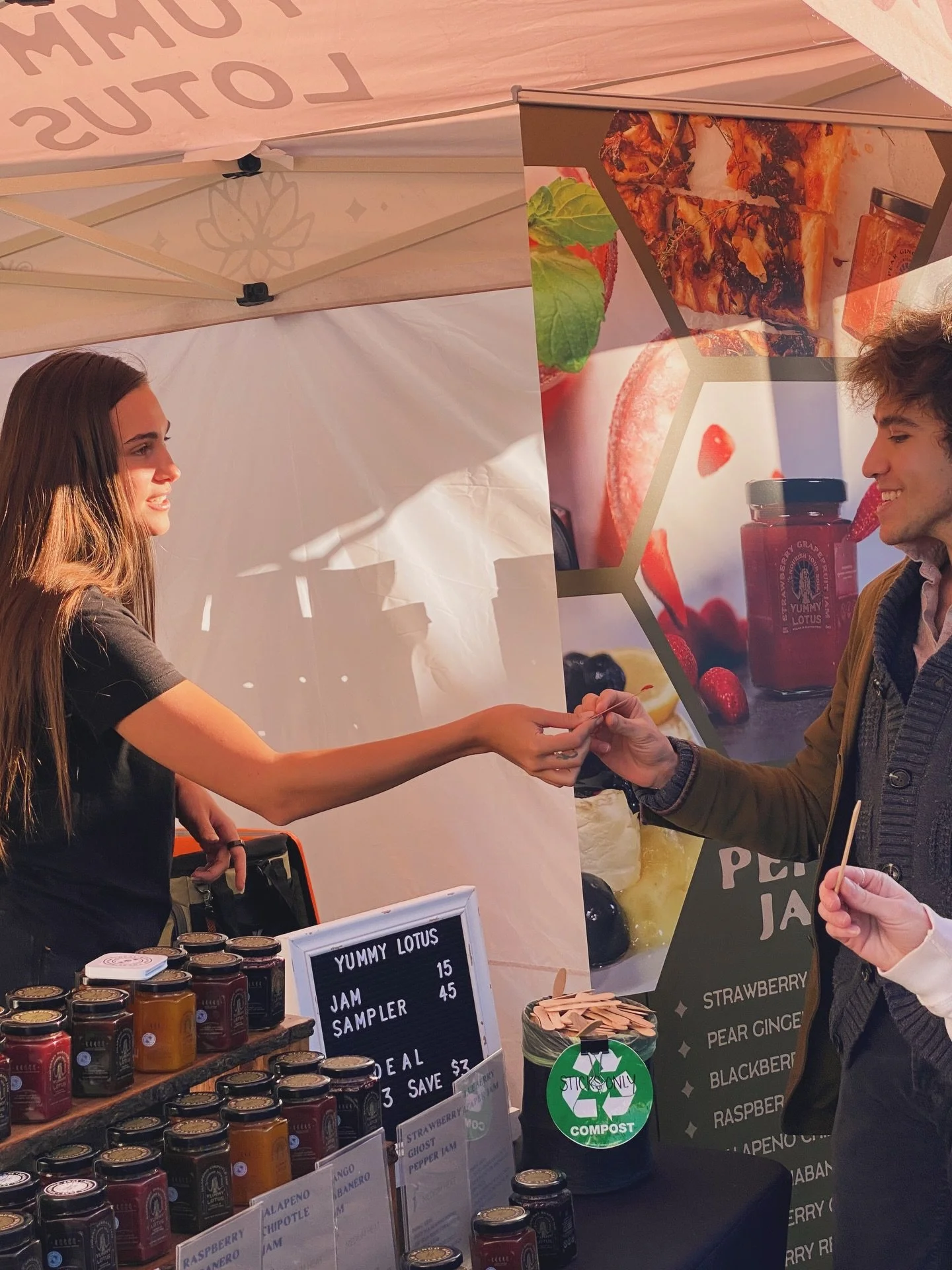 Channeling the volumes of warmth coming from this sweet photo taken at our last Holiday Market in Denver on this icy day. How are you keeping cozy?