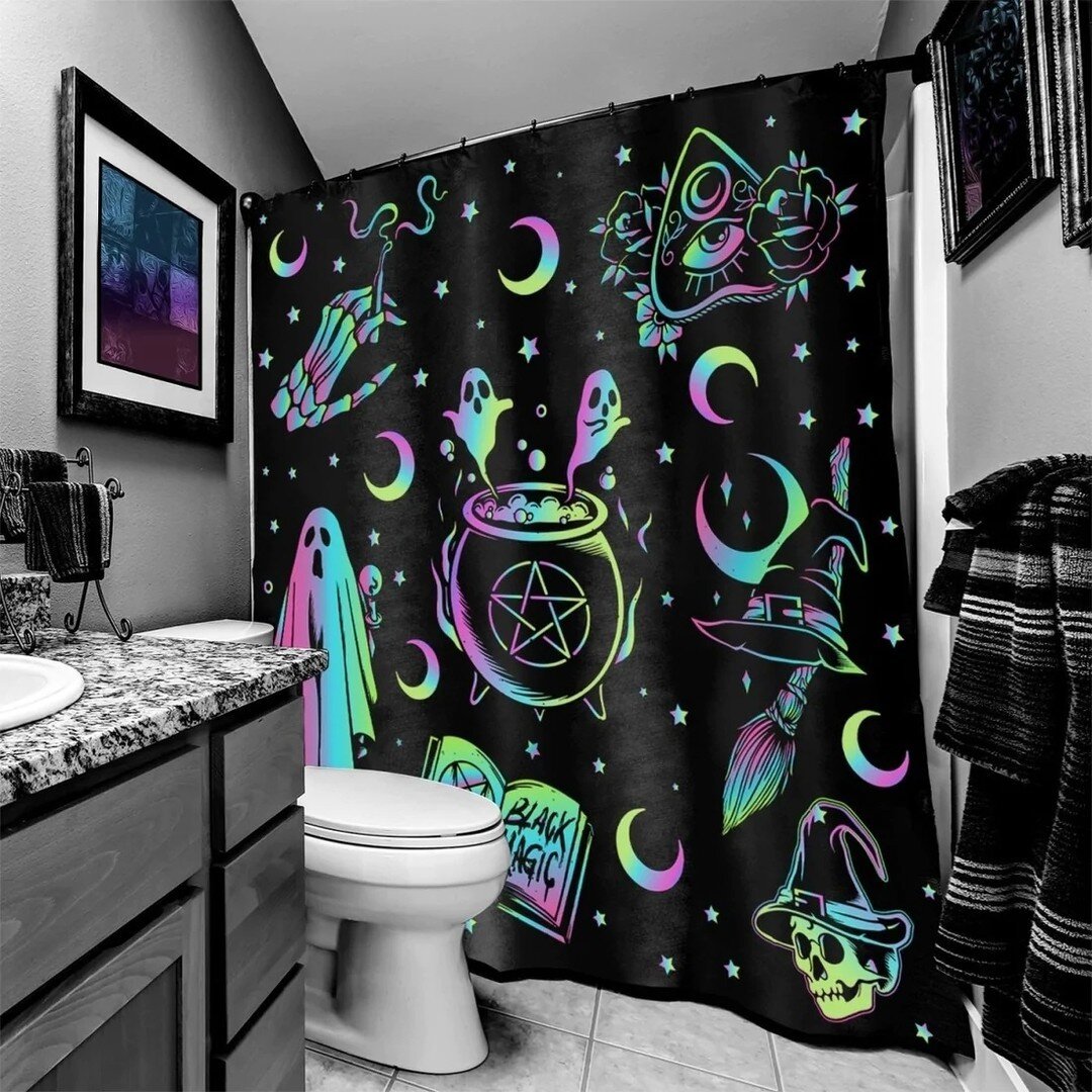 We're in love with these shower curtains! 😍 Which is your fave? 👀⁠
&bull;⁠
Click the link in our bio to shop them all on sale! It's your last chance to grab them at this price!⁠
&bull;⁠
#INKEDSHOP #TOOFAST #SHOWERCURTAIN