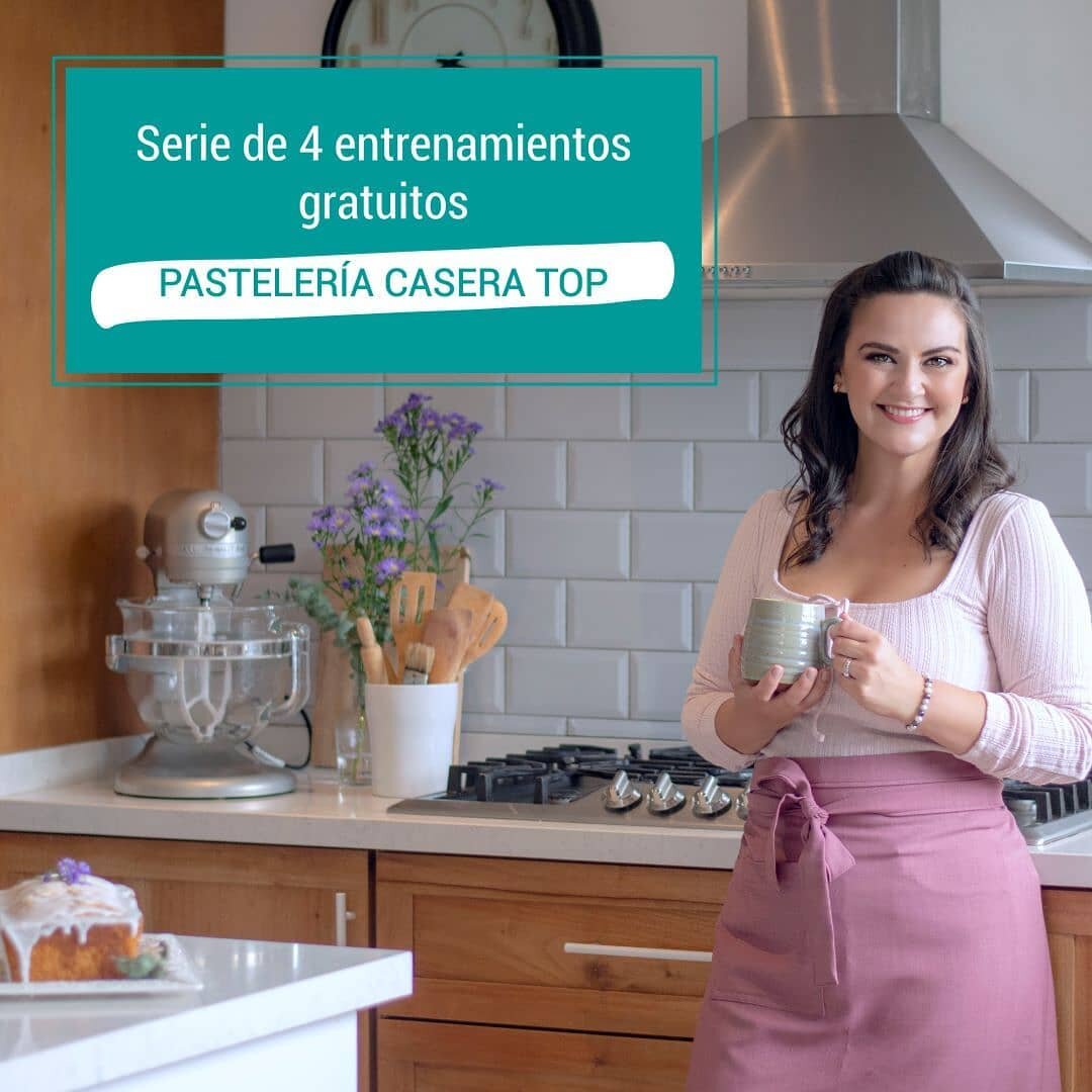 &iexcl;Te quiero contar algo que me tiene de lo m&aacute;s emocionada&hellip; Mi entrenamiento gratuito Pasteler&iacute;a Casera Top vuelve &iexcl;y esta vez s&uacute;per renovado!

En una serie de 4 entrenamientos en vivo, vamos a hacer 4 recetas de