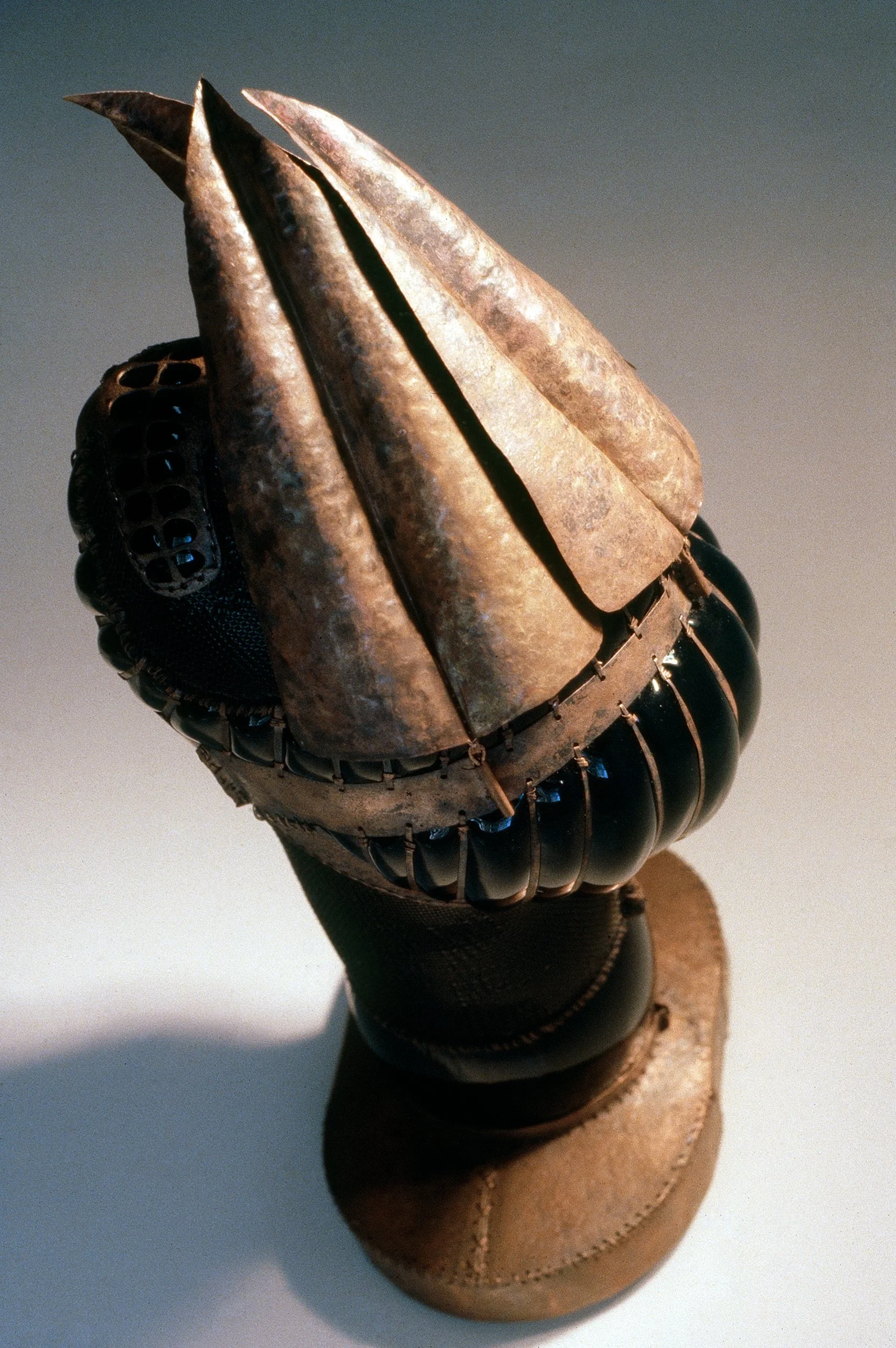DAS0704-Don-Shepherd-artist-designer-glass-copper-masks-heads-sculpture-Transitional-Warrior-1981.jpg