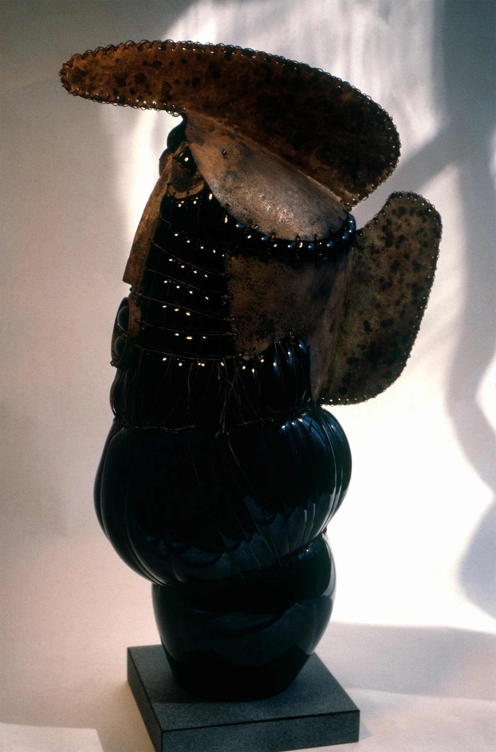 DAS0671-Don-Shepherd-artist-designer-glass-copper-masks-heads-sculpture-Helmeted-Warrior-1981.jpg