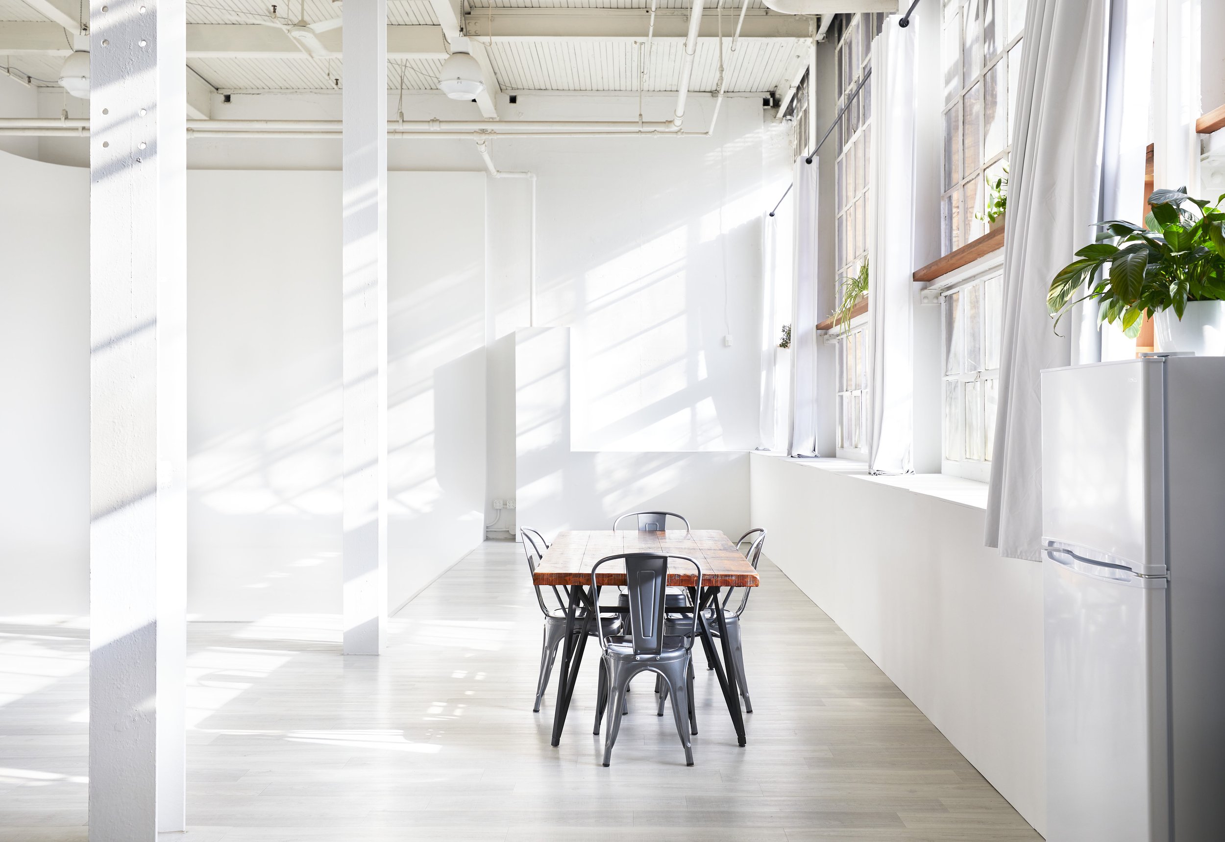 Workspace table and beautiful natural light