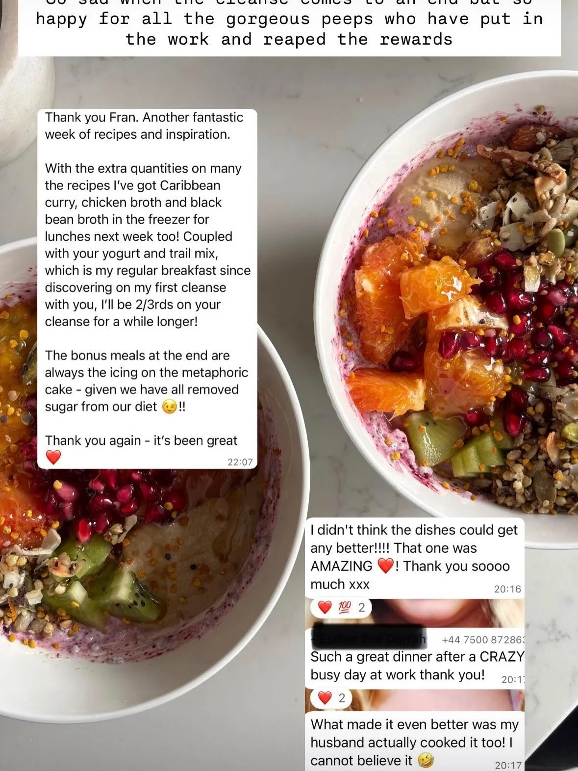 7 day spring cleanse&hellip; you were awesome 🙌 

There&rsquo;s always a little bit of me that&rsquo;s sad when the cleanses come to an end but wow oh wow am I so happy with the results and feedback. Nearly 100 people joined me on this one, such a b