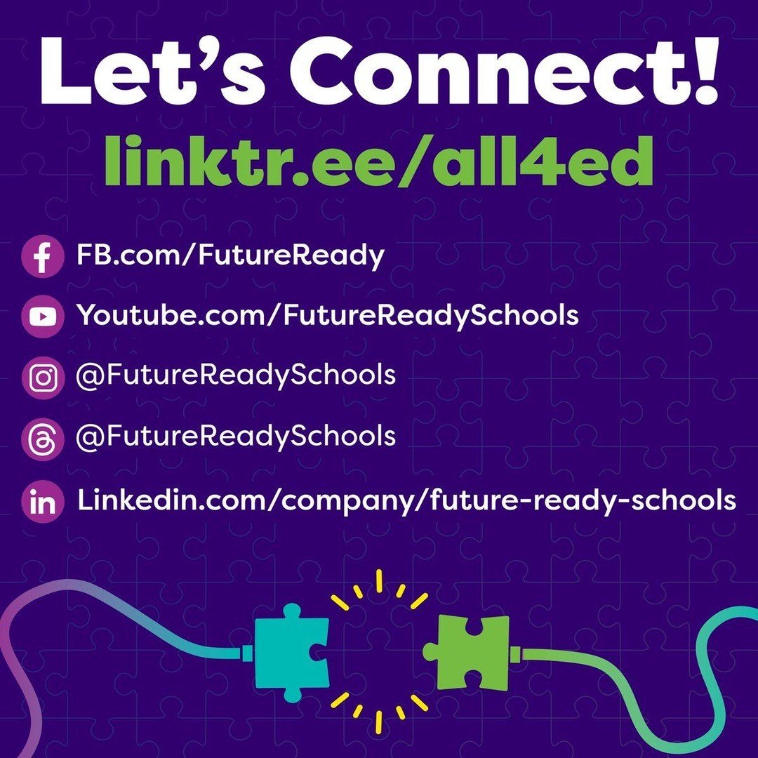 @FutureReadySchools helps innovative educators ensure that each student graduates from high school with the agency, passion and skills to be a productive, compassionate and responsible citizen.

Find out more about us: https://all4ed.org/future-ready