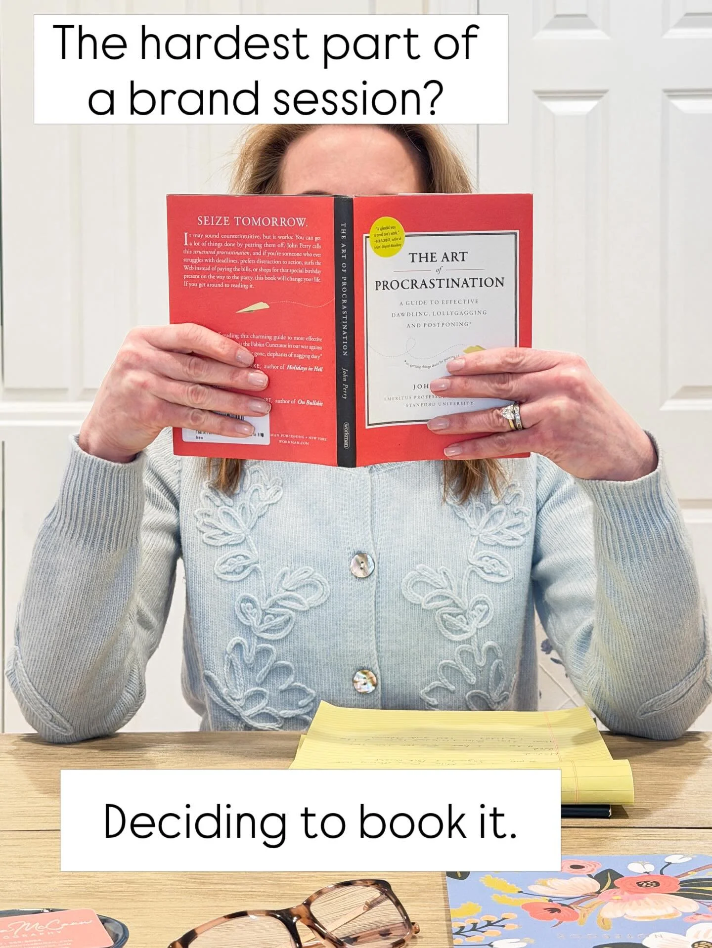 You don&rsquo;t need to wait until you feel ready.

Brand photography doesn&rsquo;t crown you the authority.  It simply reflects the authority you already are.

This is empowering instead of corrective.

A branding session helps bring you clarity and