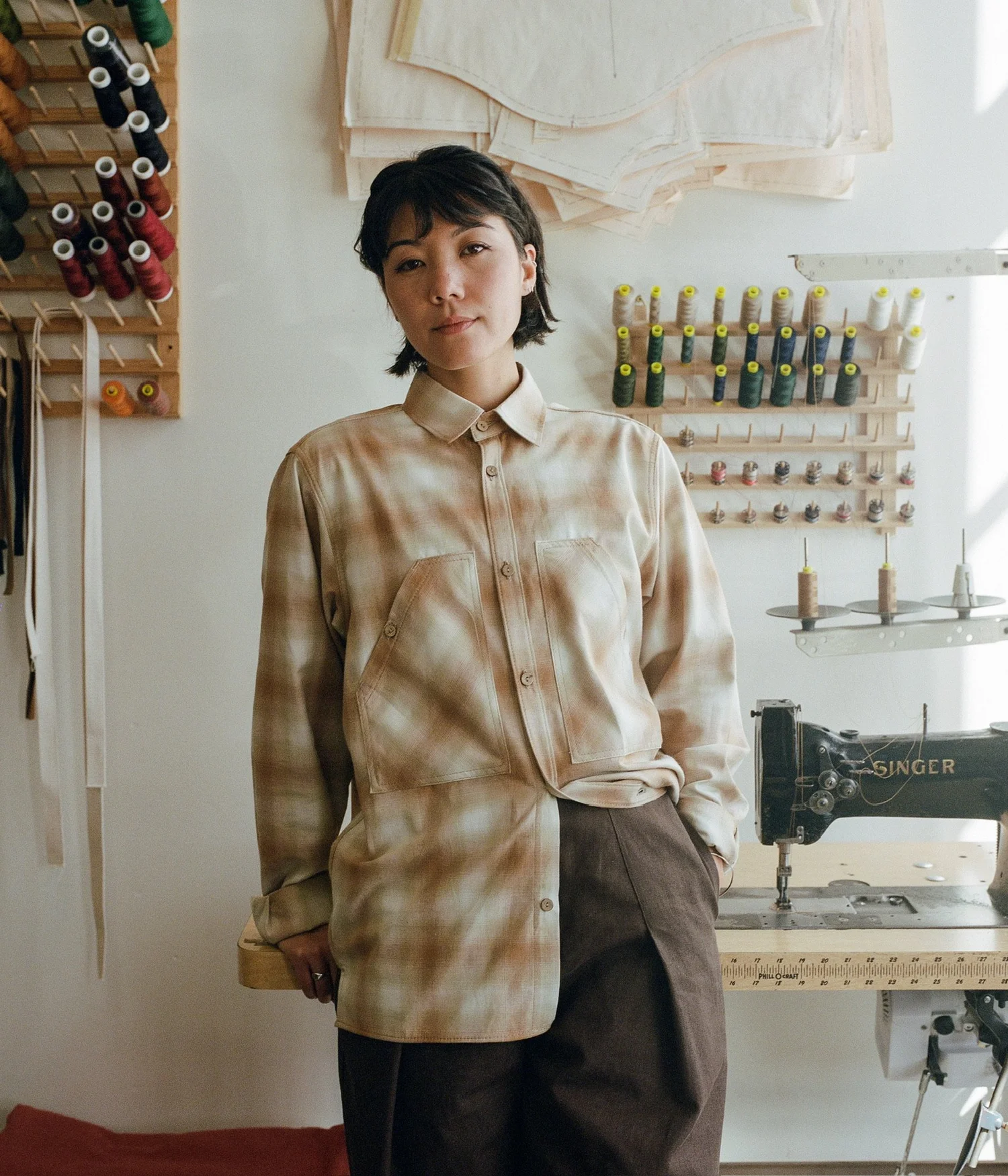 Ombré Plaid Work-Shirt (Sally Fox) — Graziano & Gutierrez