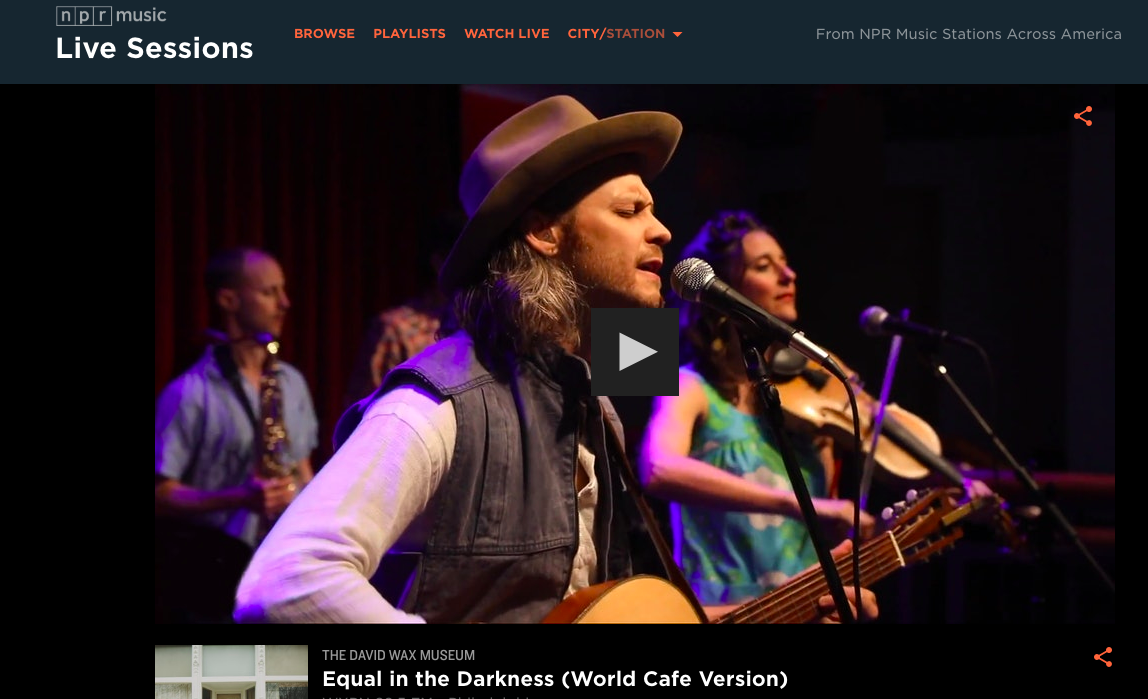 David Wax Museum on World Cafe