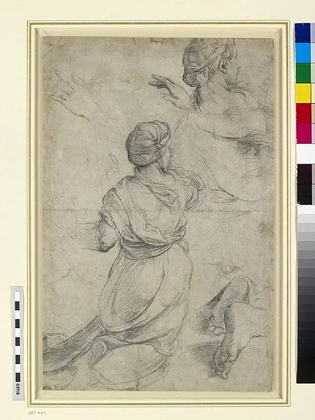 Raphael study for Expulsion of Heliodorus