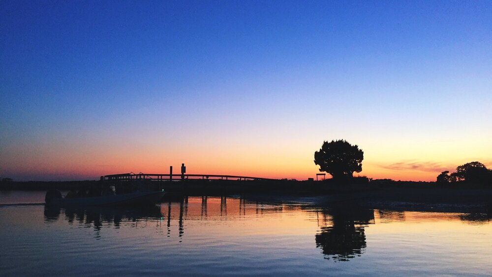 Sunset after a day on the water