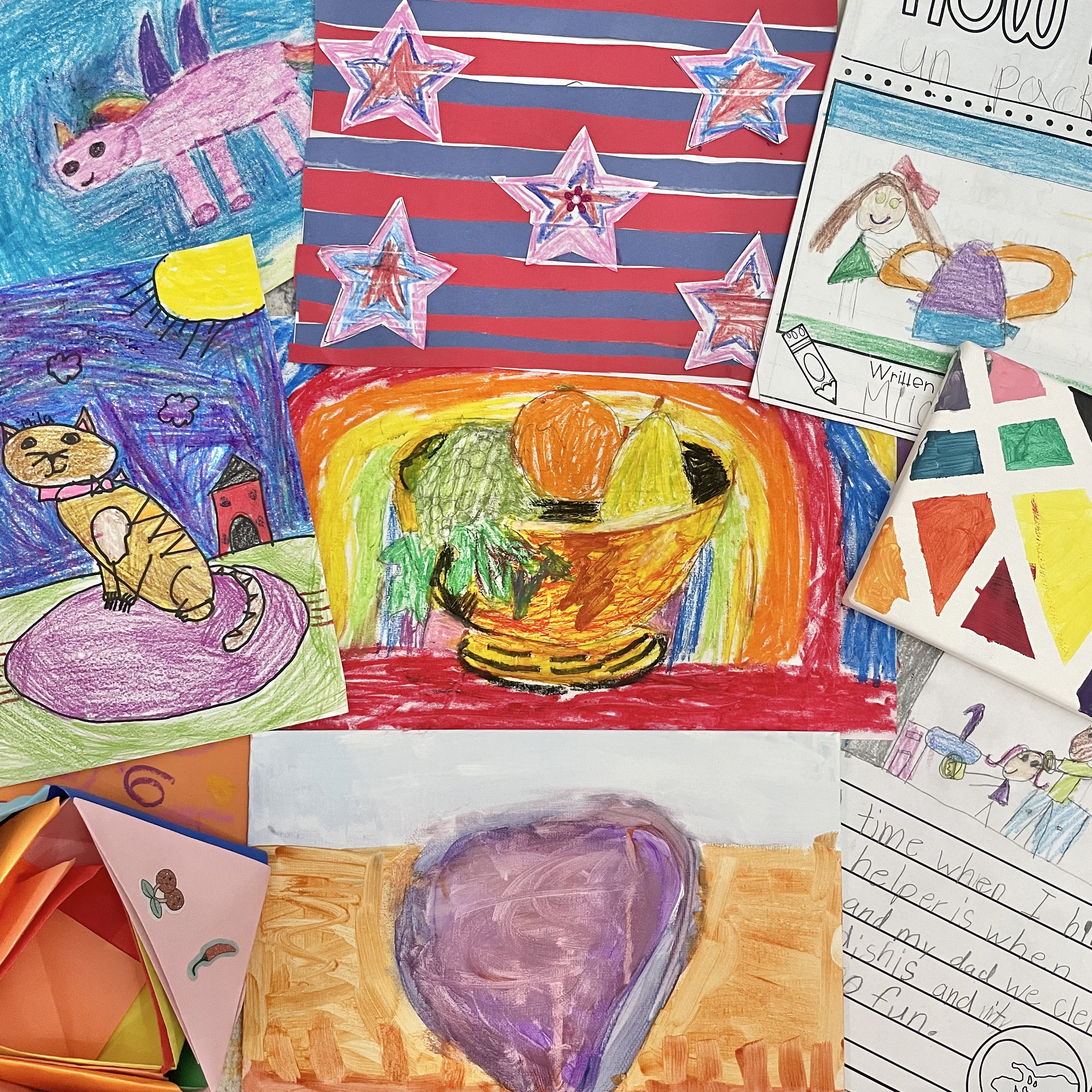 How To: Organize Kids Art and Schoolwork 2.0