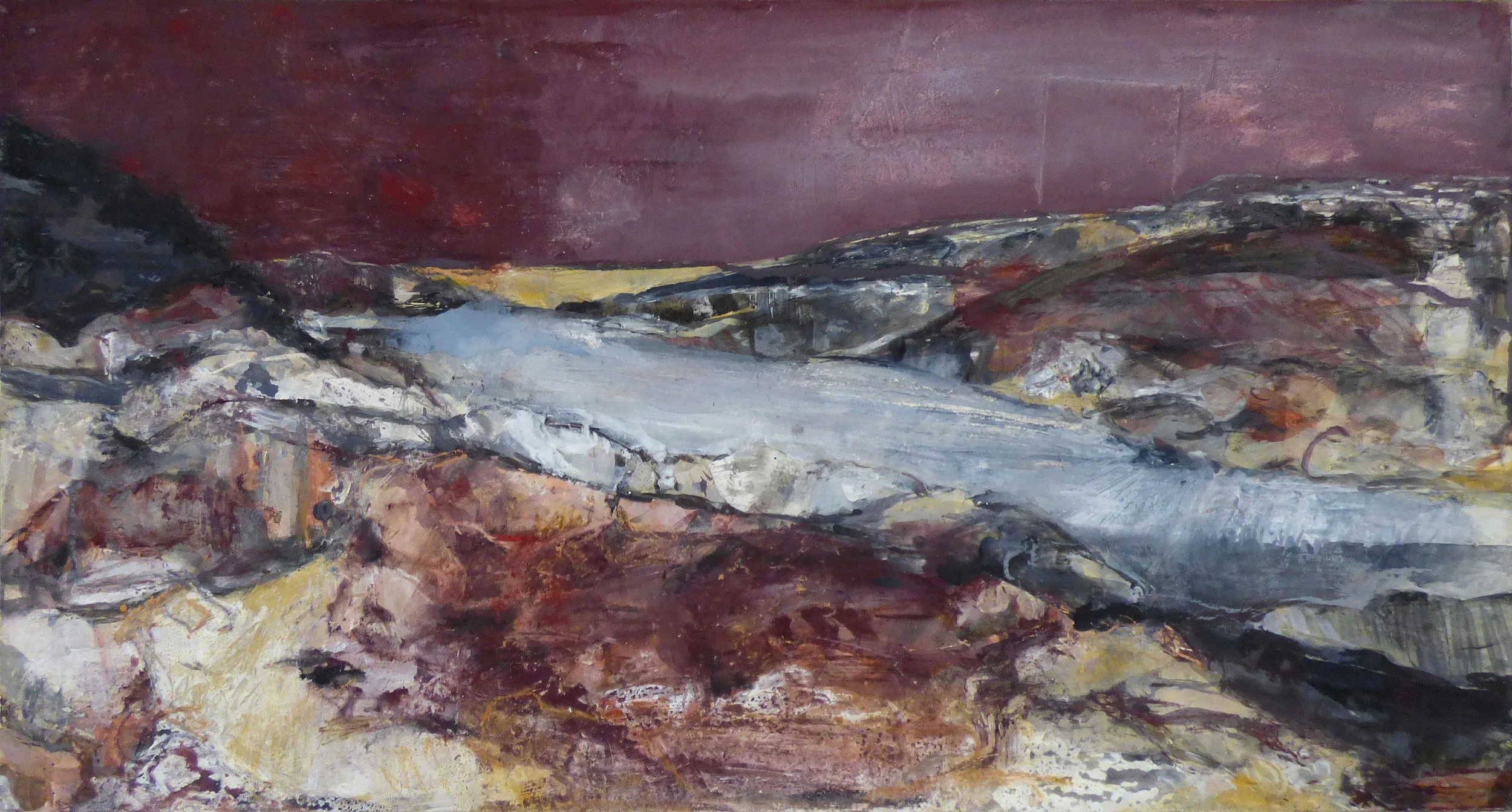 Mhor to See, Mixed Media on Board, 2019-SOLD