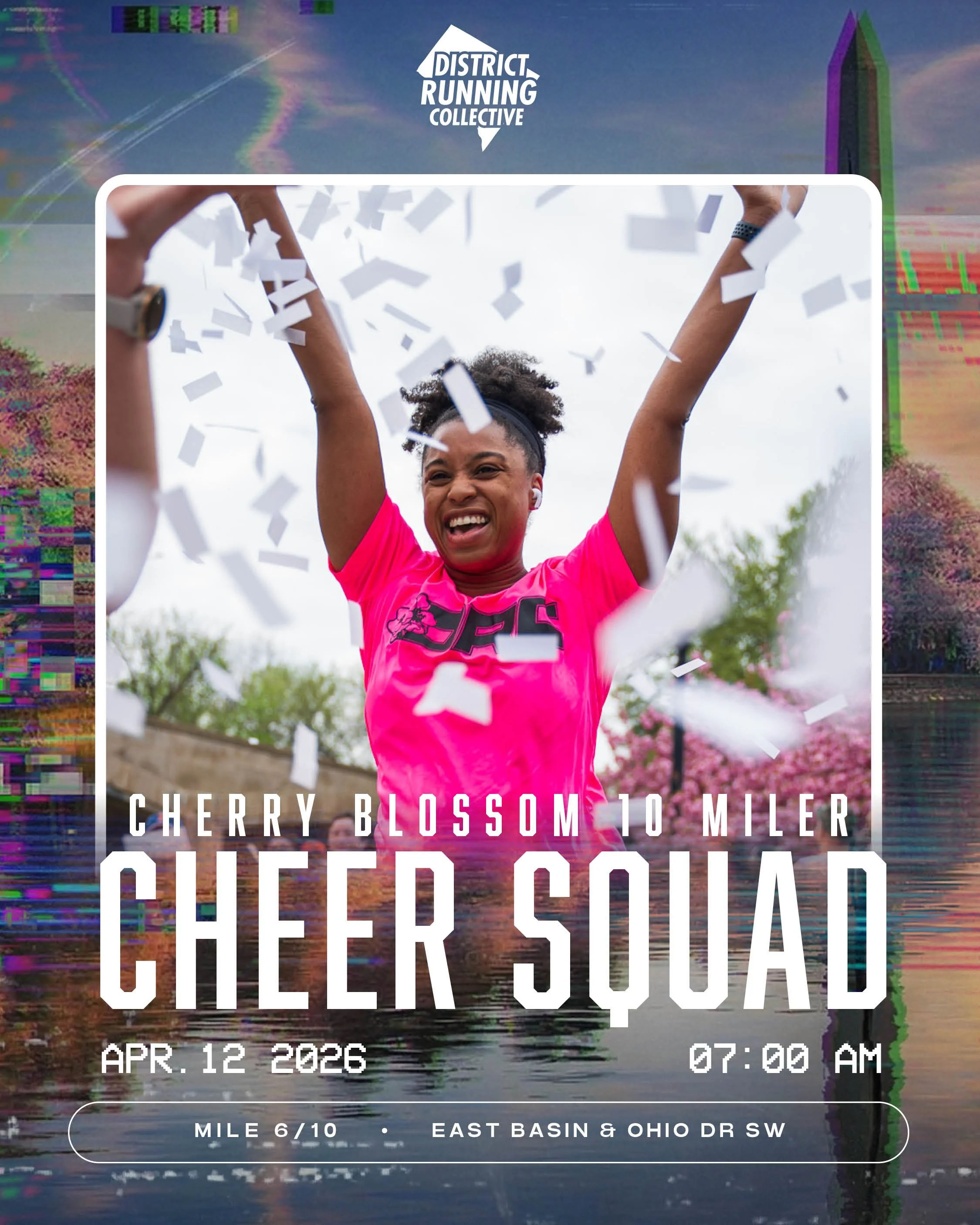 CHERRY BLOSSOM 10 MILER: CHEER SQUAD