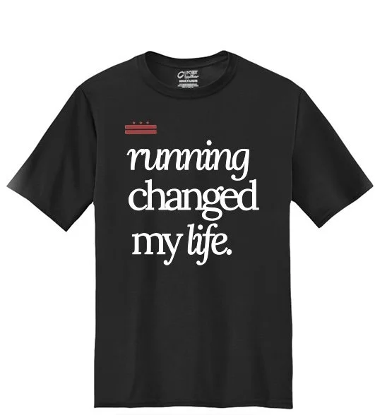 DRC 'RUNNING CHANGED MY LIFE' PERFORMANCE TEE