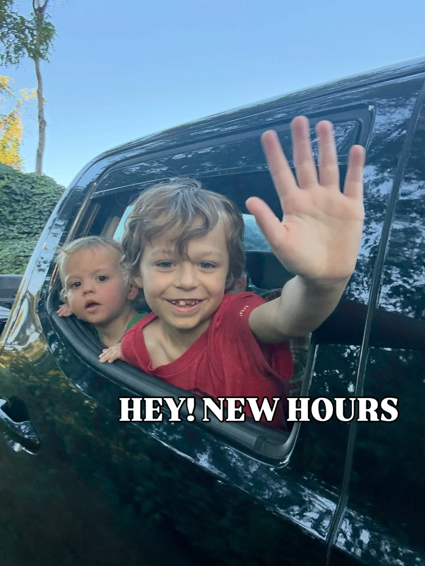 Hey Everybody! New Hours begin Wednesday!
Tuesday through Saturday 8am-9pm
Sunday Monday 8am-2pm
We have a mid day menu available between 2-430 then into happy hour(430-6) and dinner will run from 430-9pm. A lot of popular cross over items from our d