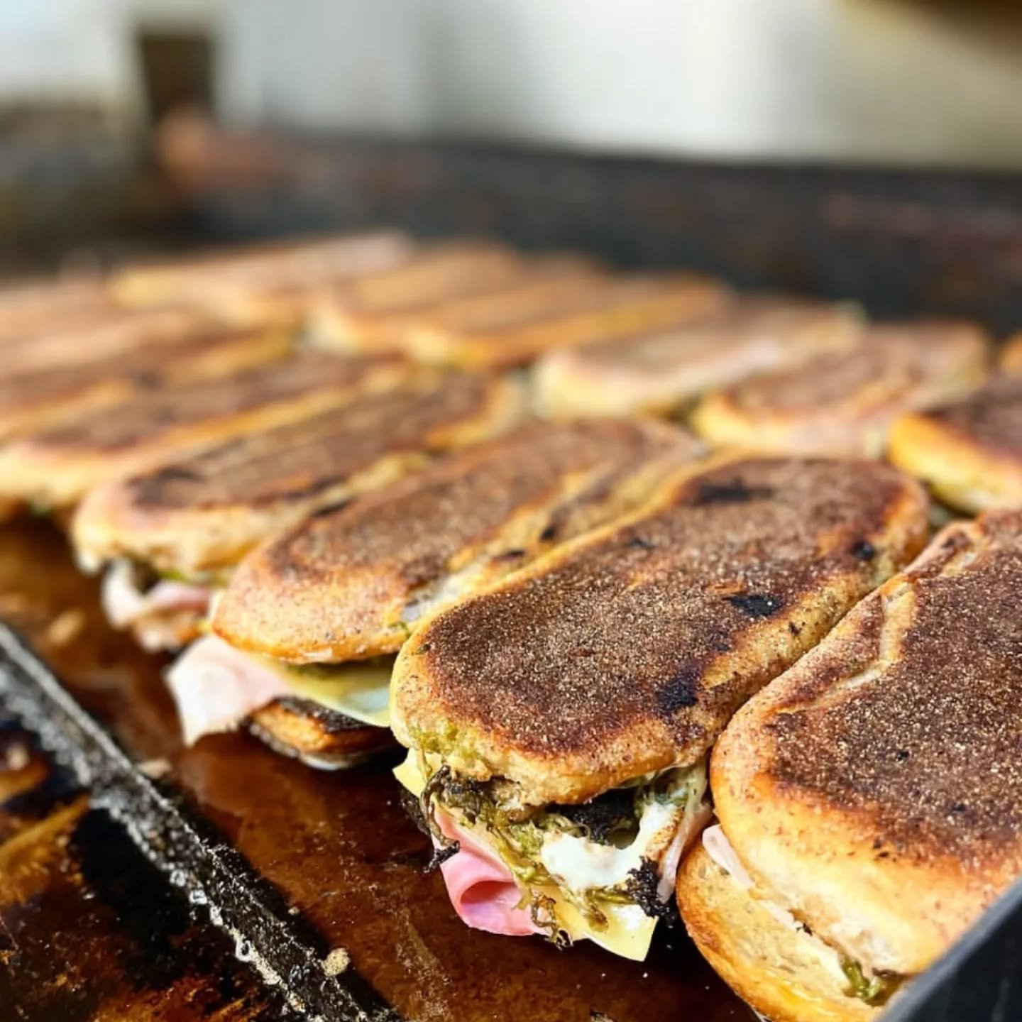Cubanos lined up for you ✨ Swipe for a preview of our new dinner menu ⬅️ 

Full menu available at bellecville.com/dinner (link in bio)

#charlottesvilleva
#cvillefoodie #cubano