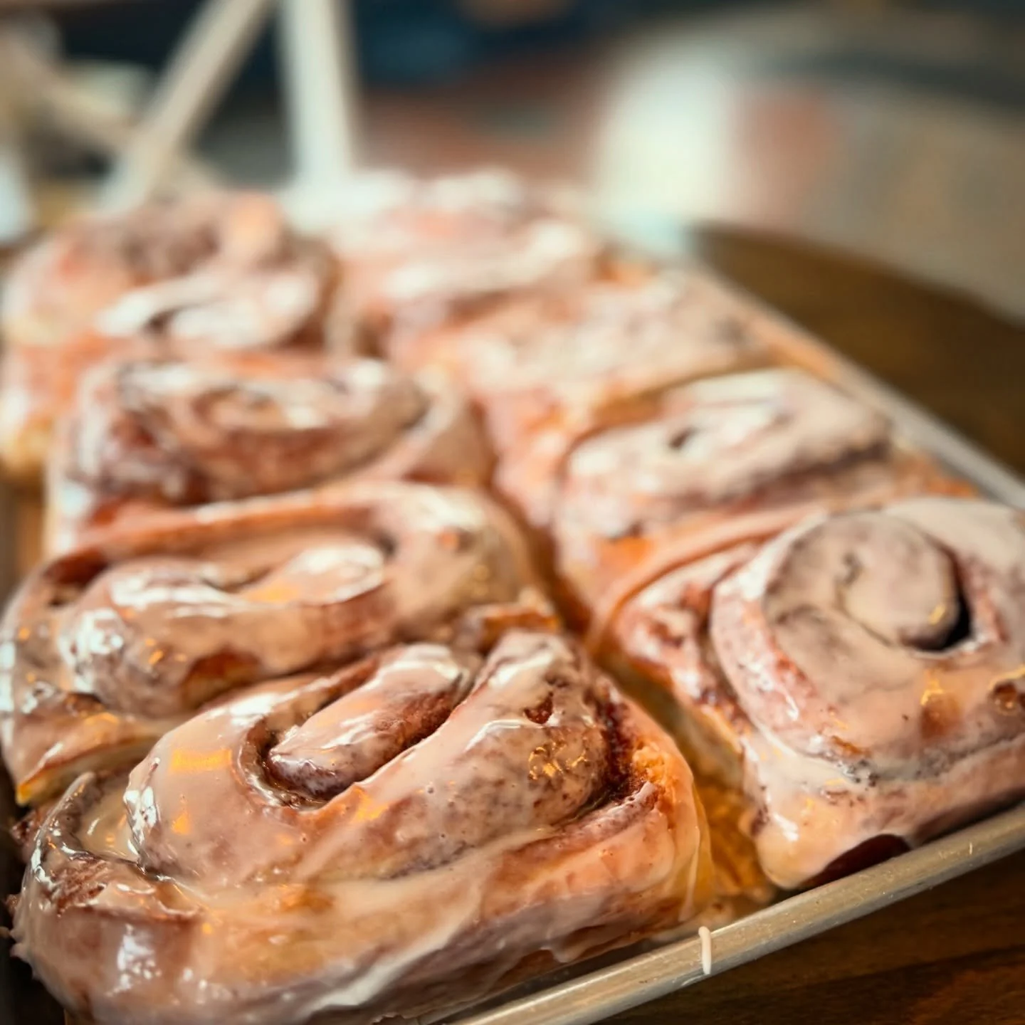 Belle Sourdough Cinny Roll - These take a minimum of 3 days and a whole lotta love and care ❤️
.
.
.
.
.
.
.
 #sourdough #organic #cinnamonrolls #charlottesville