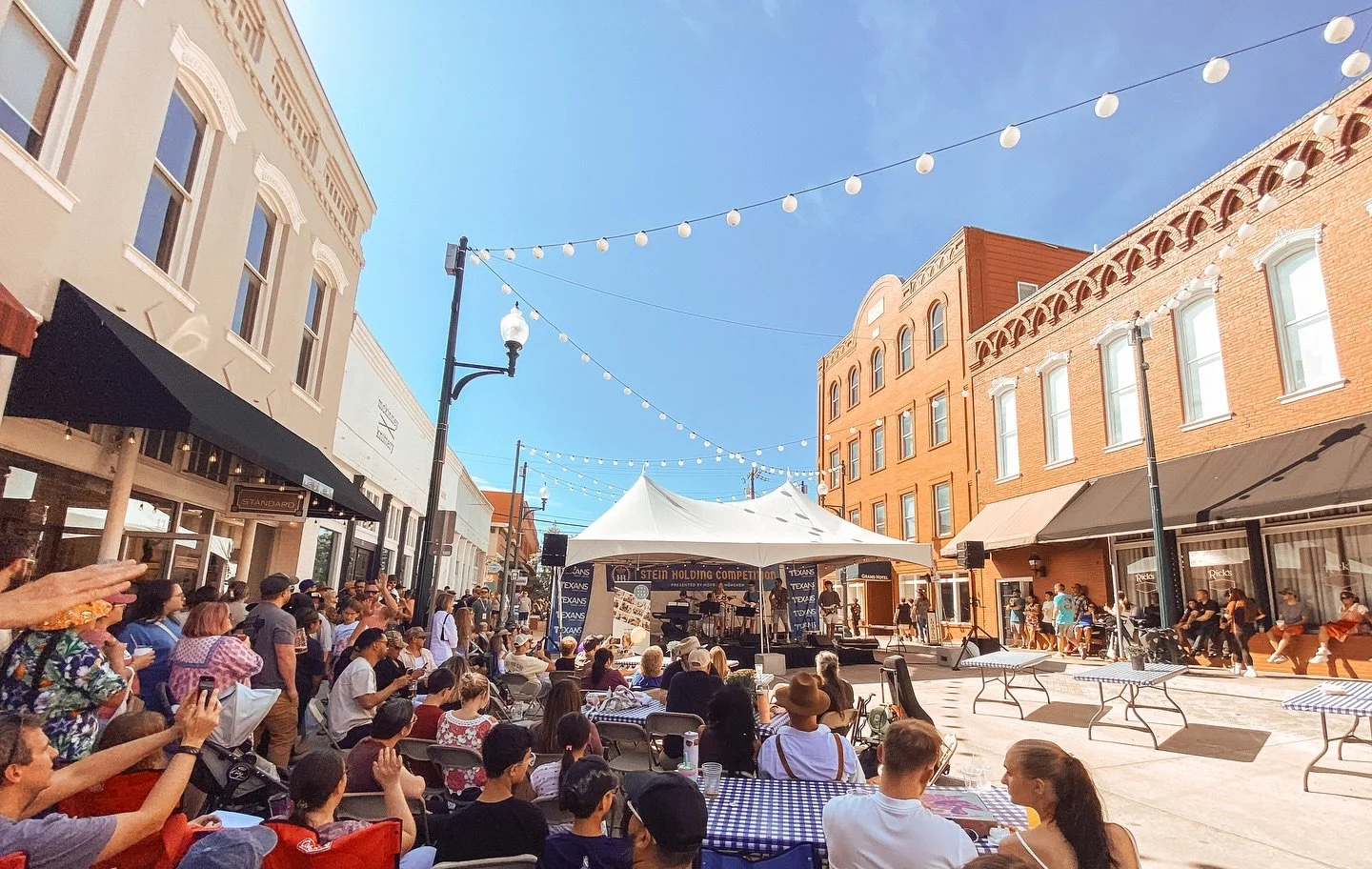 Playing at Oktoberfest in Downtown McKinney ! Our teen band performed this afternoon, followed by a performance by several of our teachers! Sooooo good. Great job, guys + so much fun!

#oktoberfestmckinney @downtownmckinney