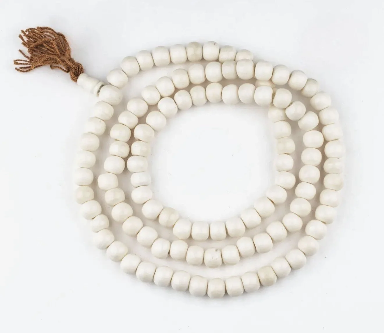 White bone Mala beads