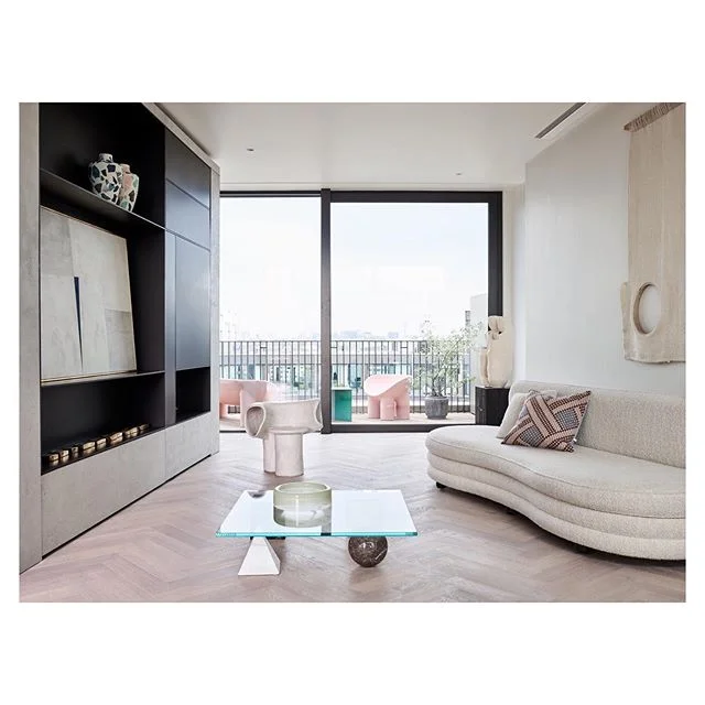 A little sideways glance at &lsquo;Precipice Part II&rsquo; - honoured to participate in @laura_fulmine&rsquo;s beautifully curated &lsquo;Art Apartment&rsquo;  at Television Centre - surrounded by wonders of the design world! The exhibition at Apart
