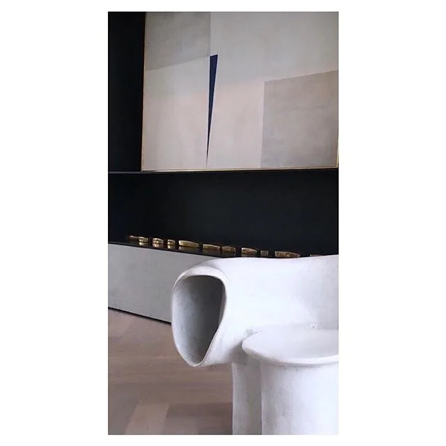 &lsquo;Precipice Part II&rsquo;  in &lsquo;The Art Apartment&rsquo; the most beautifully curated space by @laura_fulmine at the iconic Television Centre.  A privilege to be amongst such talent from the art and design world. Sculptural &lsquo;Ear Chai