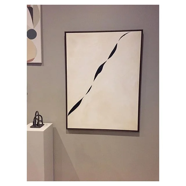 Congratulations to @laura_fulmine on the opening of her beautiful gallery and clever new venture @modern_art_hire . Happy to be a part of it and for &ldquo;Falling Silk&rsquo; to be amidst so many pieces I wanted to take home.  Take a look at the web
