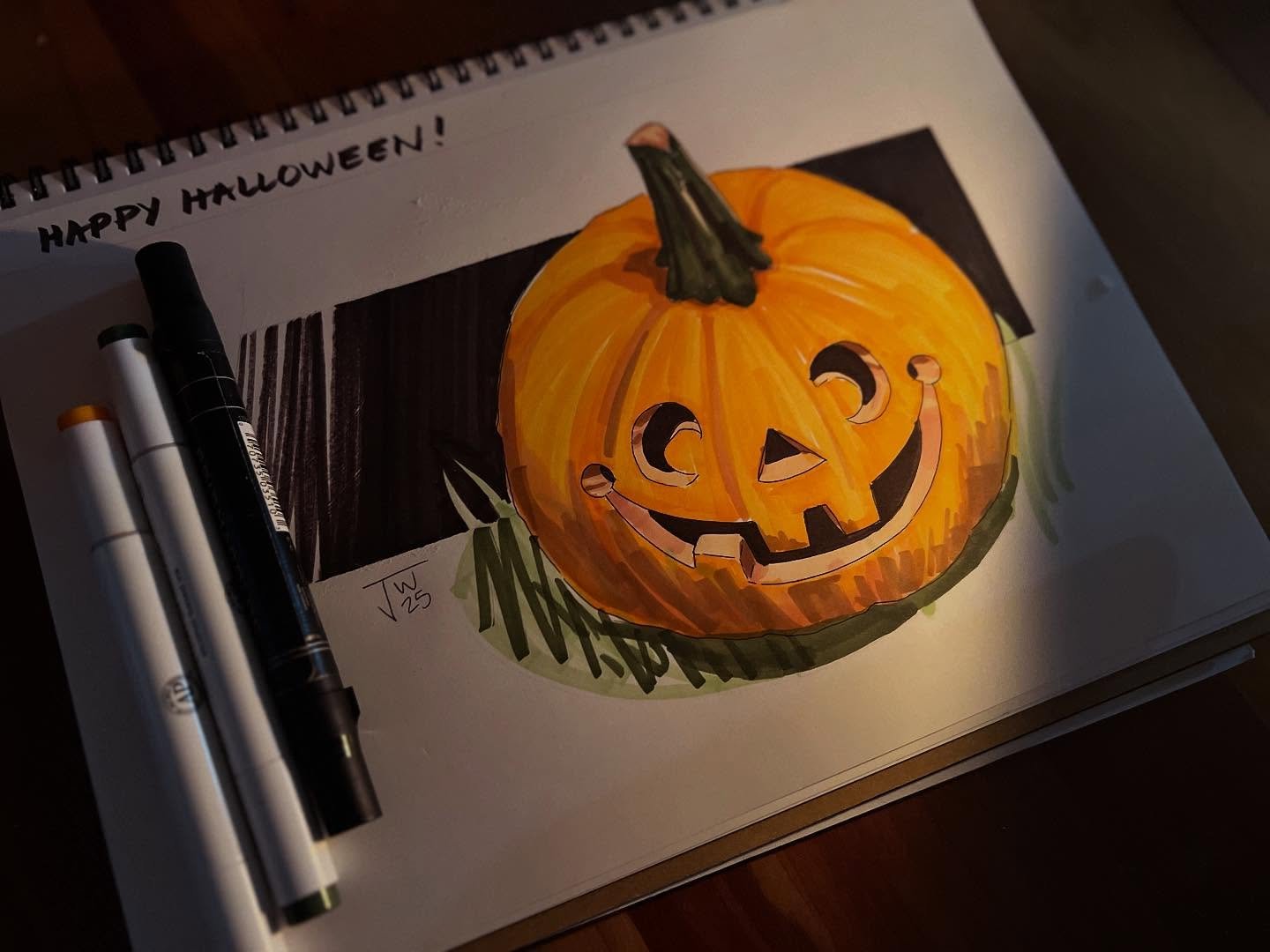 Happy Halloween!

#productdesign #productsketch #designsketch #id #idsketch #idsketching #sketch #sketching #industrialdesign #sharpie #dailysketch #prismacolor #marker #halloween #jackolantern #pumpkin