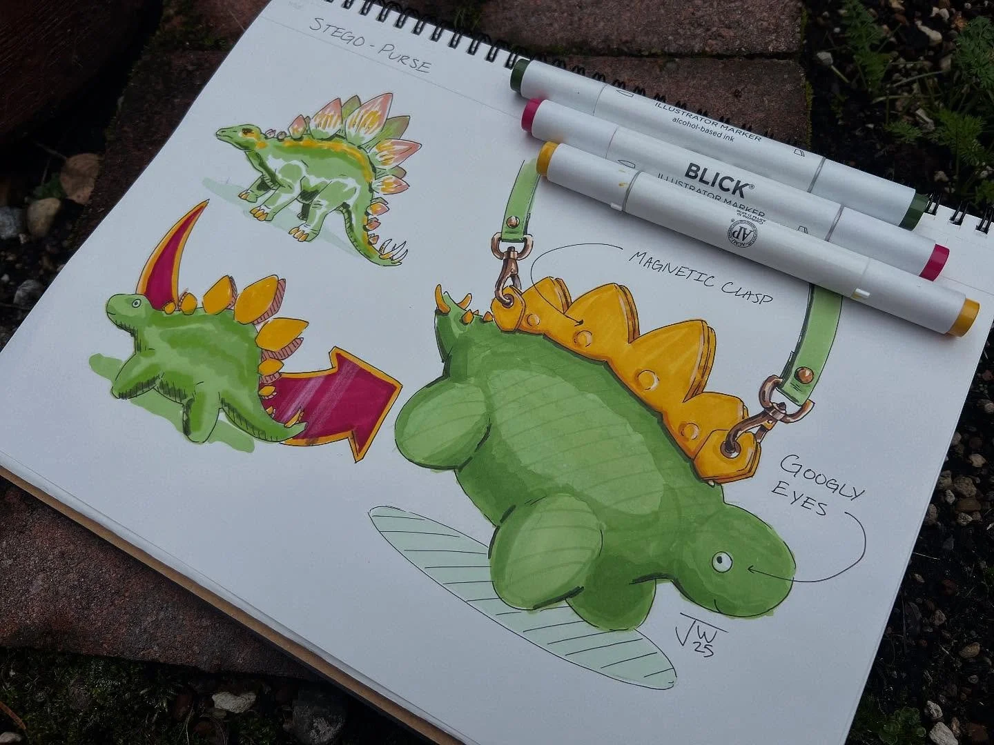 This one is for my wife :)

#productdesign #productsketch #designsketch #id #idsketch #idsketching #sketch #sketching #industrialdesign #sharpie #dailysketch #prismacolor #marker #dinosaurs #purse #fashion