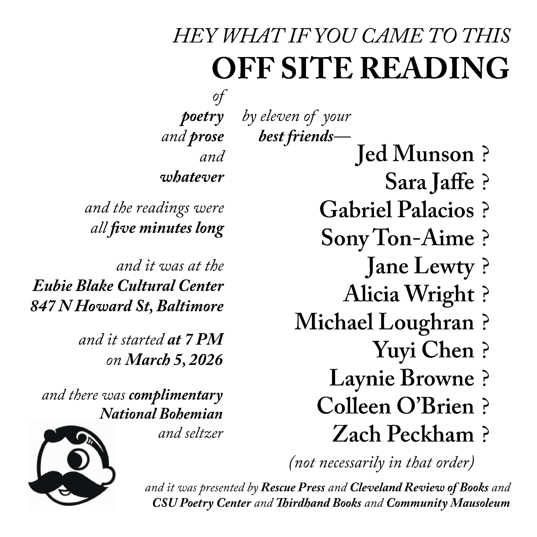 AWP off-site reading! 