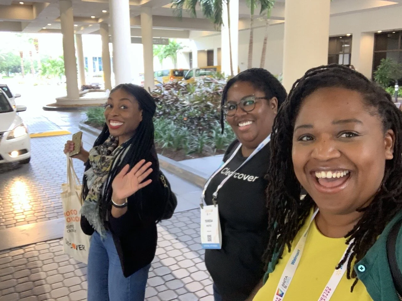 Pictured from left to right: Akudo Chigozie, Teresa Potts, and Whitney Works.
