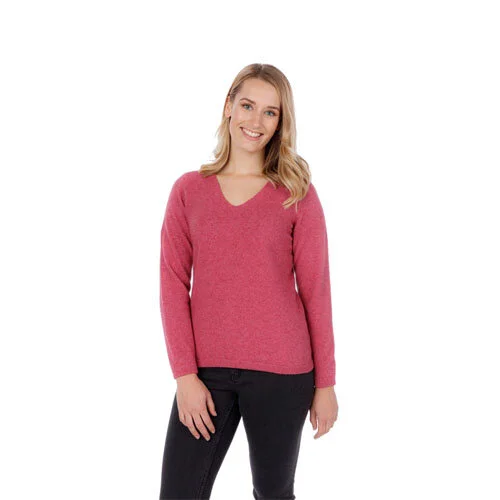 Vee Neck Plain Sweater
