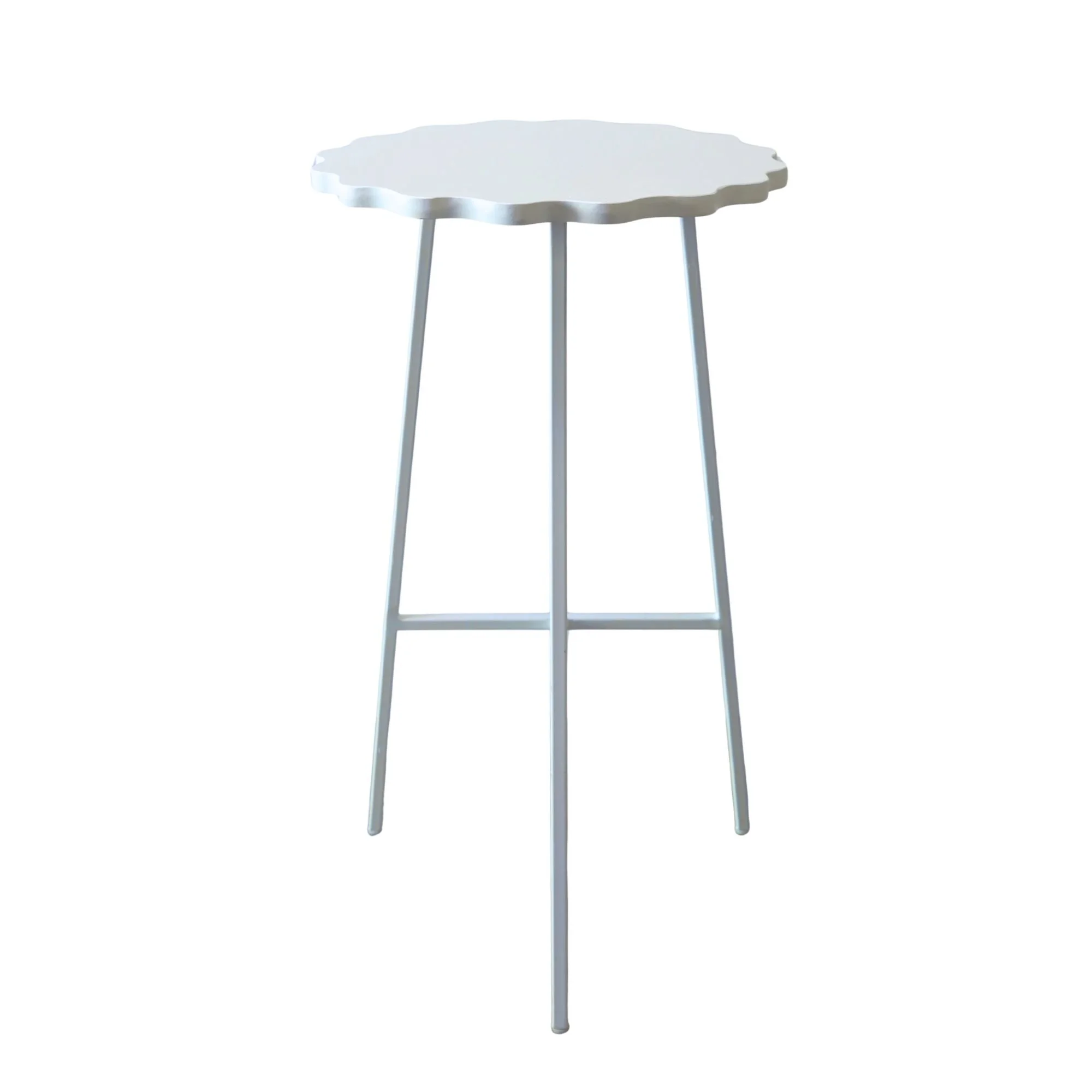 Laura High Bar - White Curved