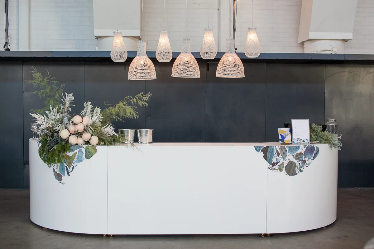 White Gloss Modular Bar