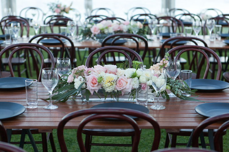 wooden dining tables for hire in Perth