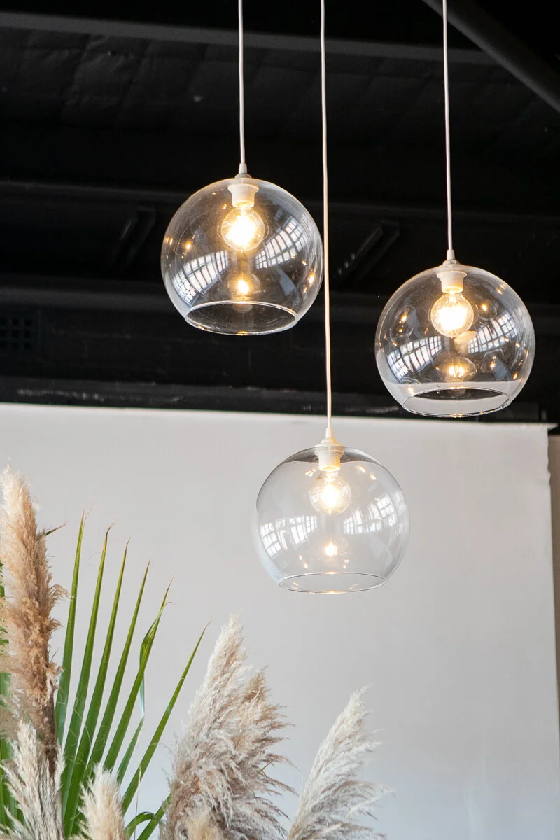 Round Clear Glass Ball Pendant 