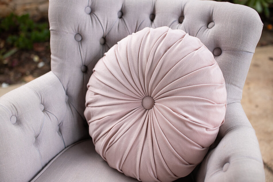 Pink Circular Cushion