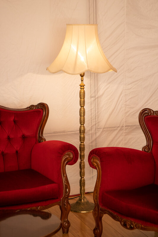 Ornate Brass Floor Lamp