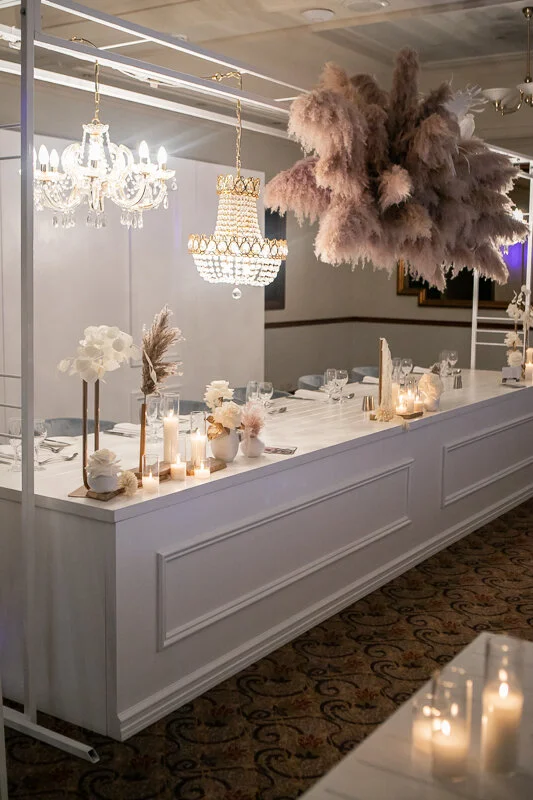 Panelled Front Bridal Table — Maisey Event Hire