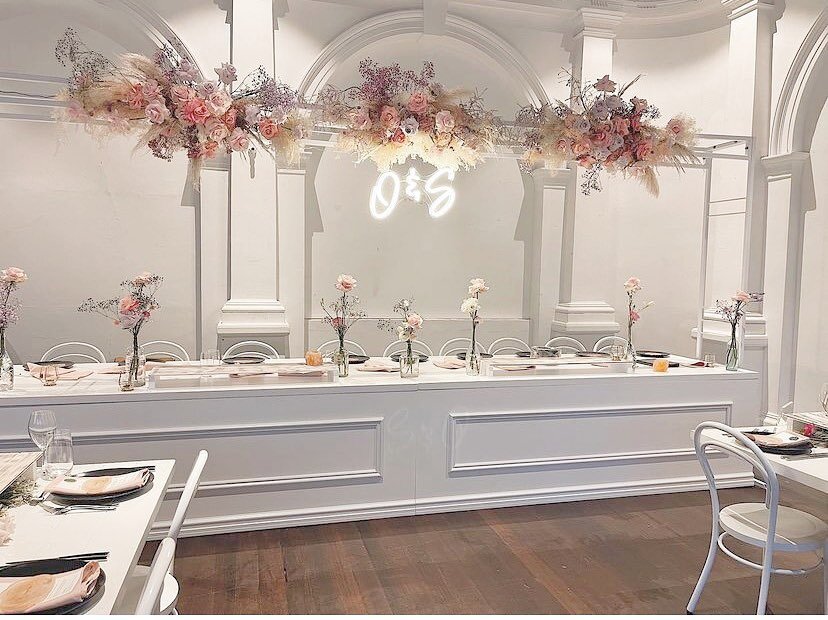 Our panelled bridal table is a perfect fit for @moanahall_perth 🙌 And with blooms by the amazing @theflowergirlperth yesterday wedding was a stunner! 💕